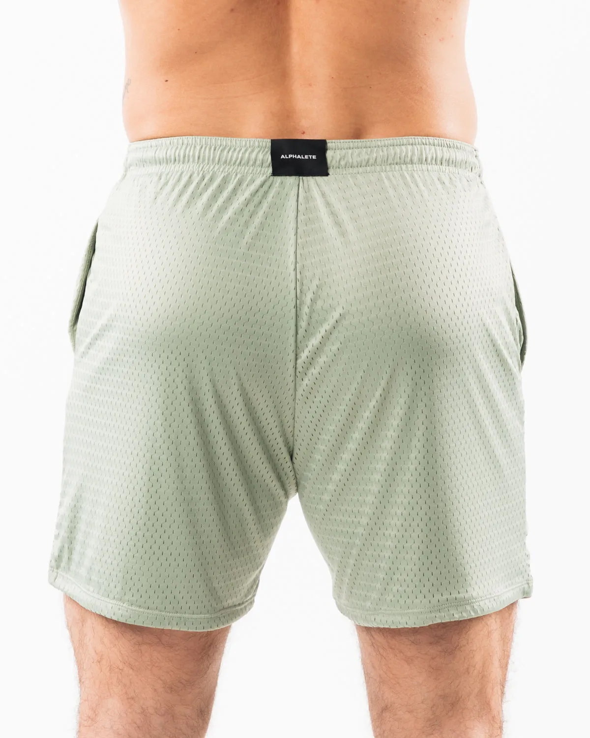 LDB More Mesh Short 6" - Sage sold by Alphalete product image thumbnail 4