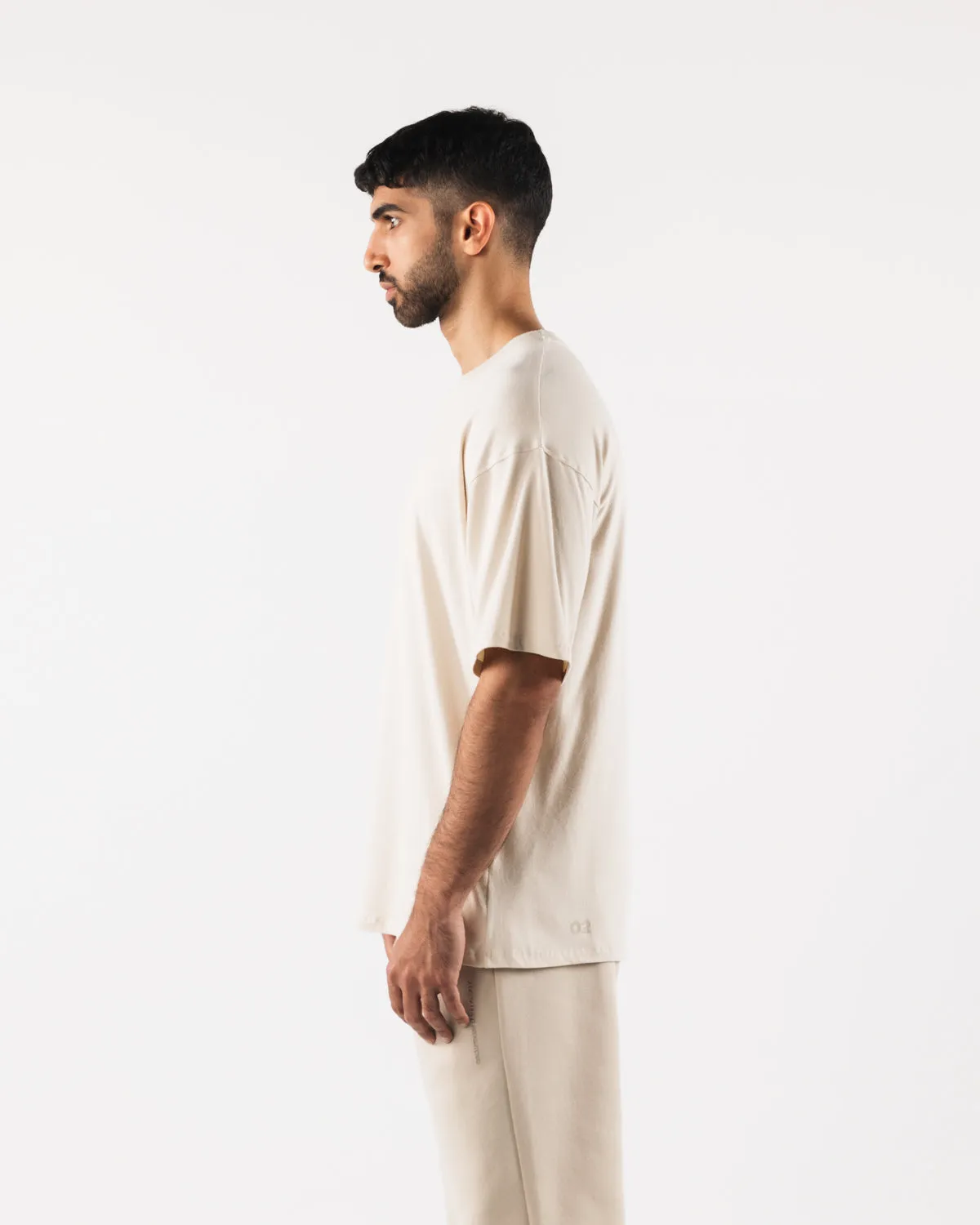 Aligned Tee - Sea Salt sold by Alphalete product image thumbnail 3