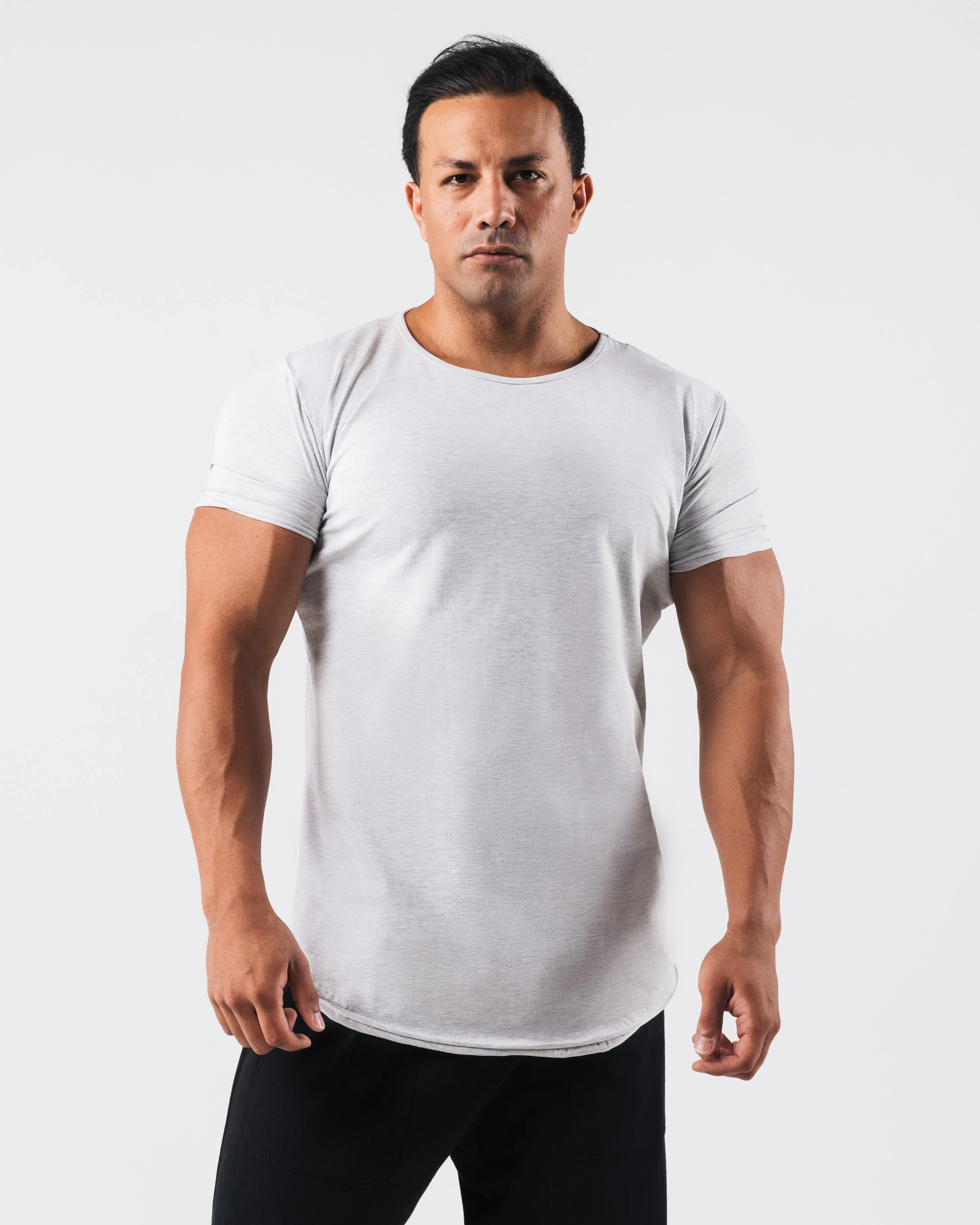 Essential Scoop Neck - Heather Grey sold by Alphalete