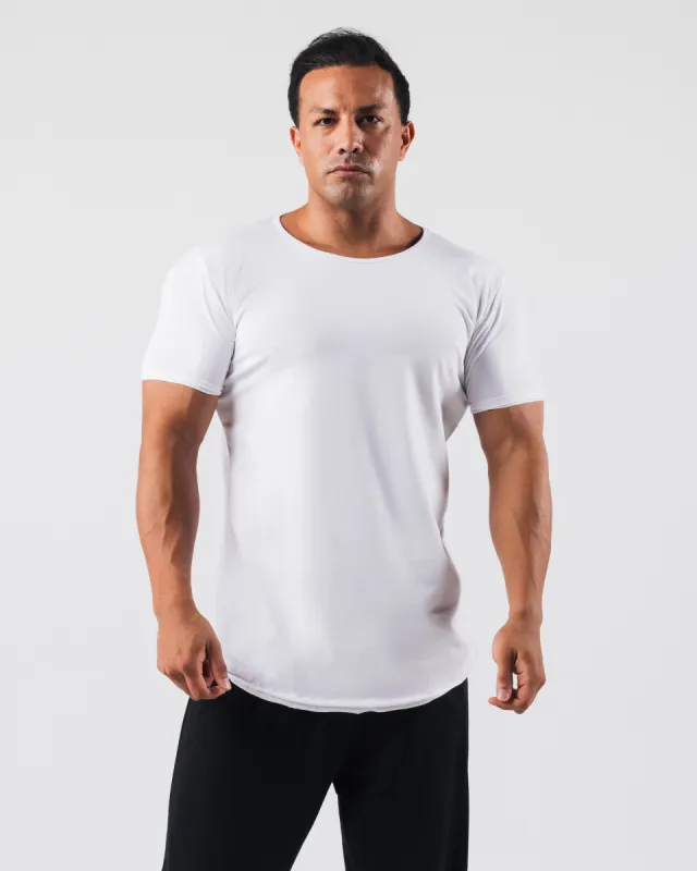 Essential Scoop Neck - White sold by Alphalete
