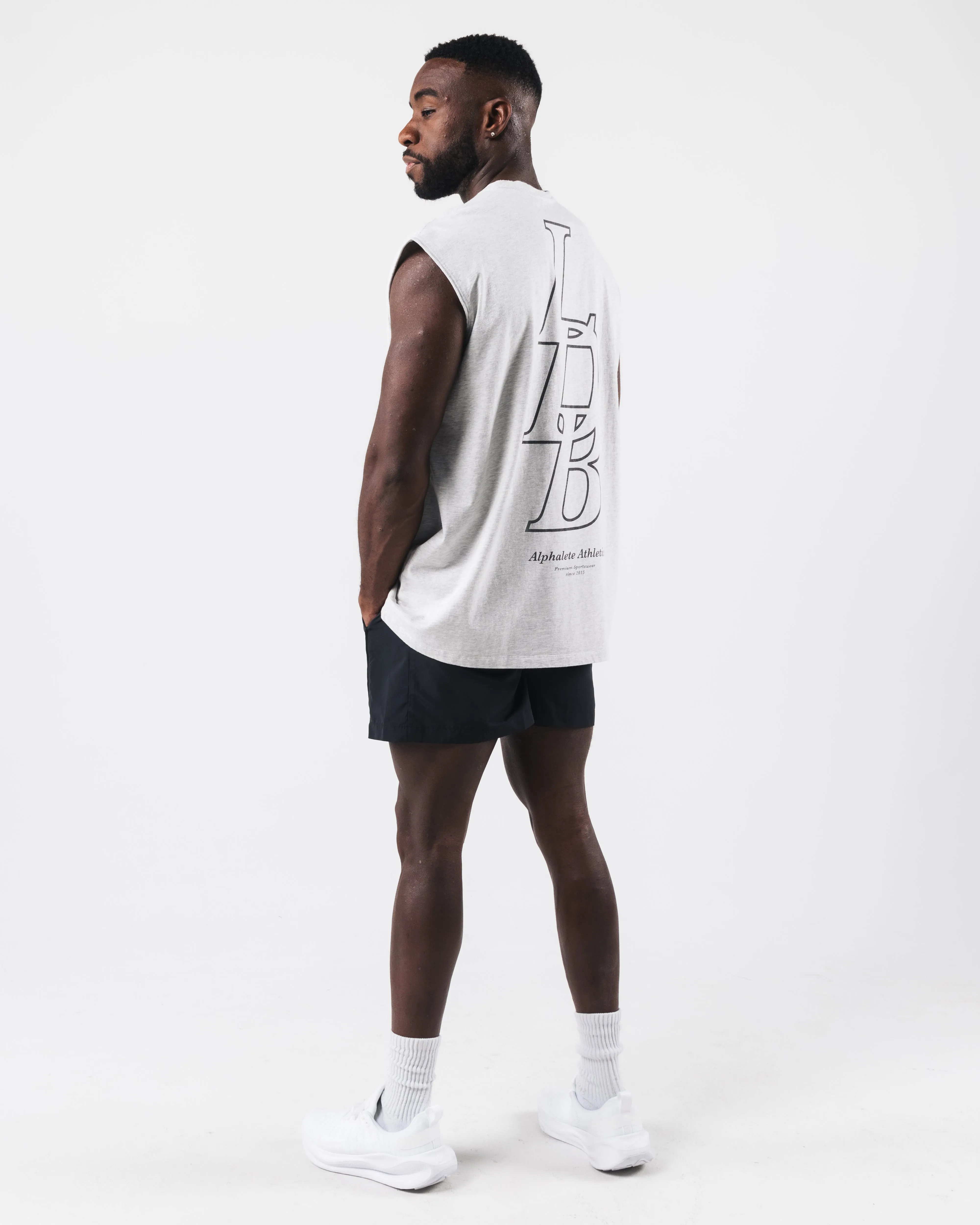 Vintage Muscle Tank - Heather Grey sold by Alphalete product image thumbnail 2