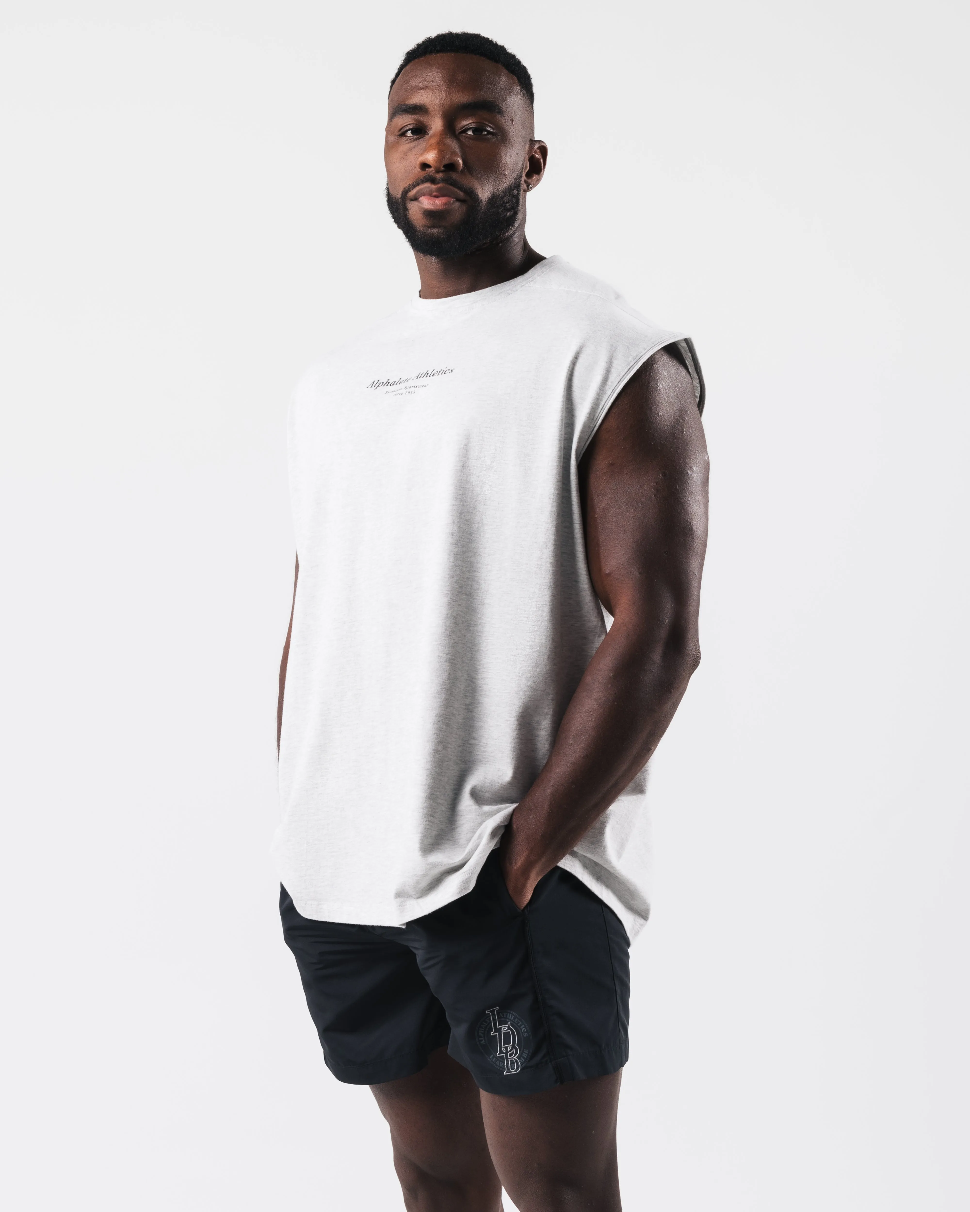Vintage Muscle Tank - Heather Grey sold by Alphalete product image thumbnail 3