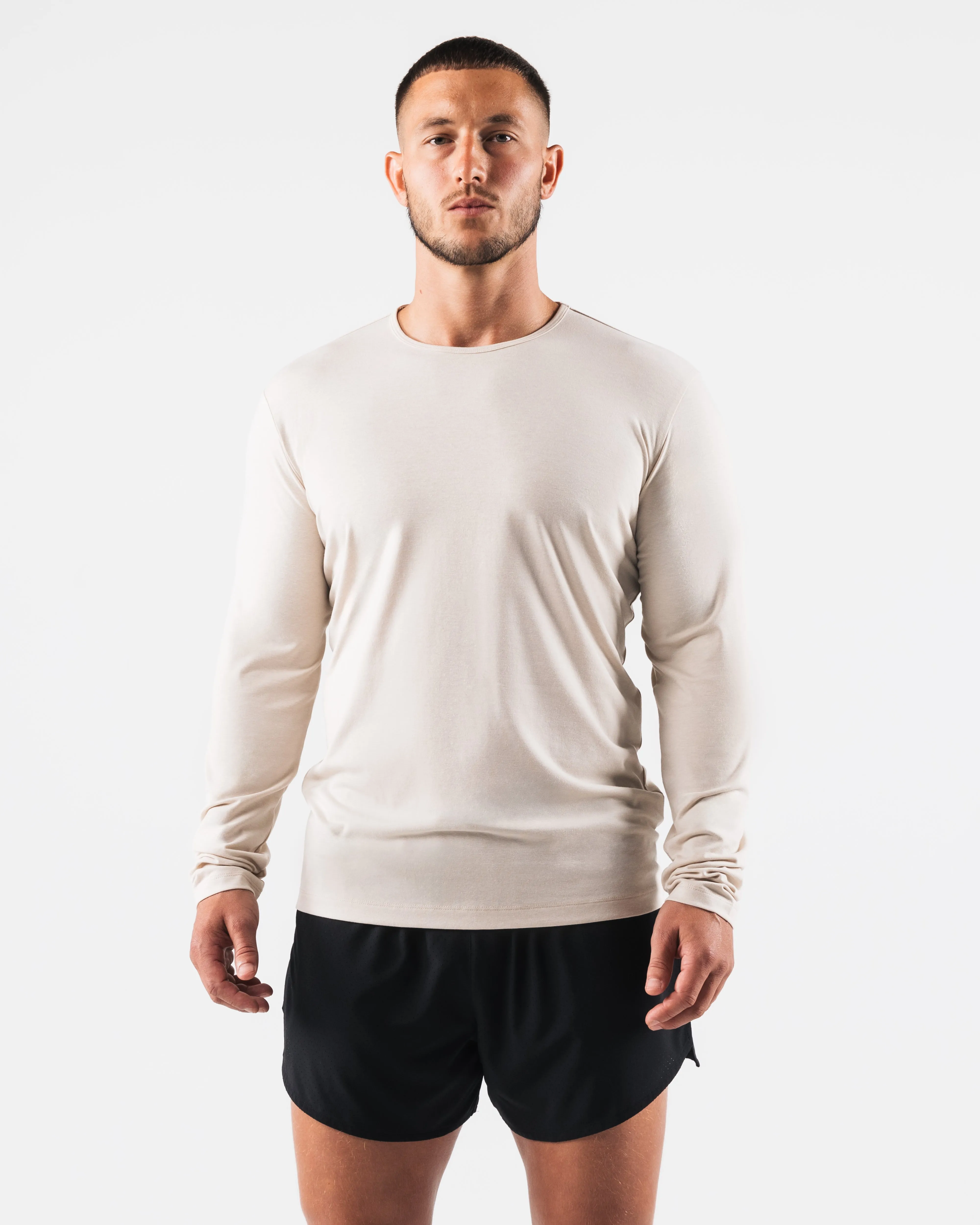 Zero Classic LS Tee 2pk - Cream sold by Alphalete