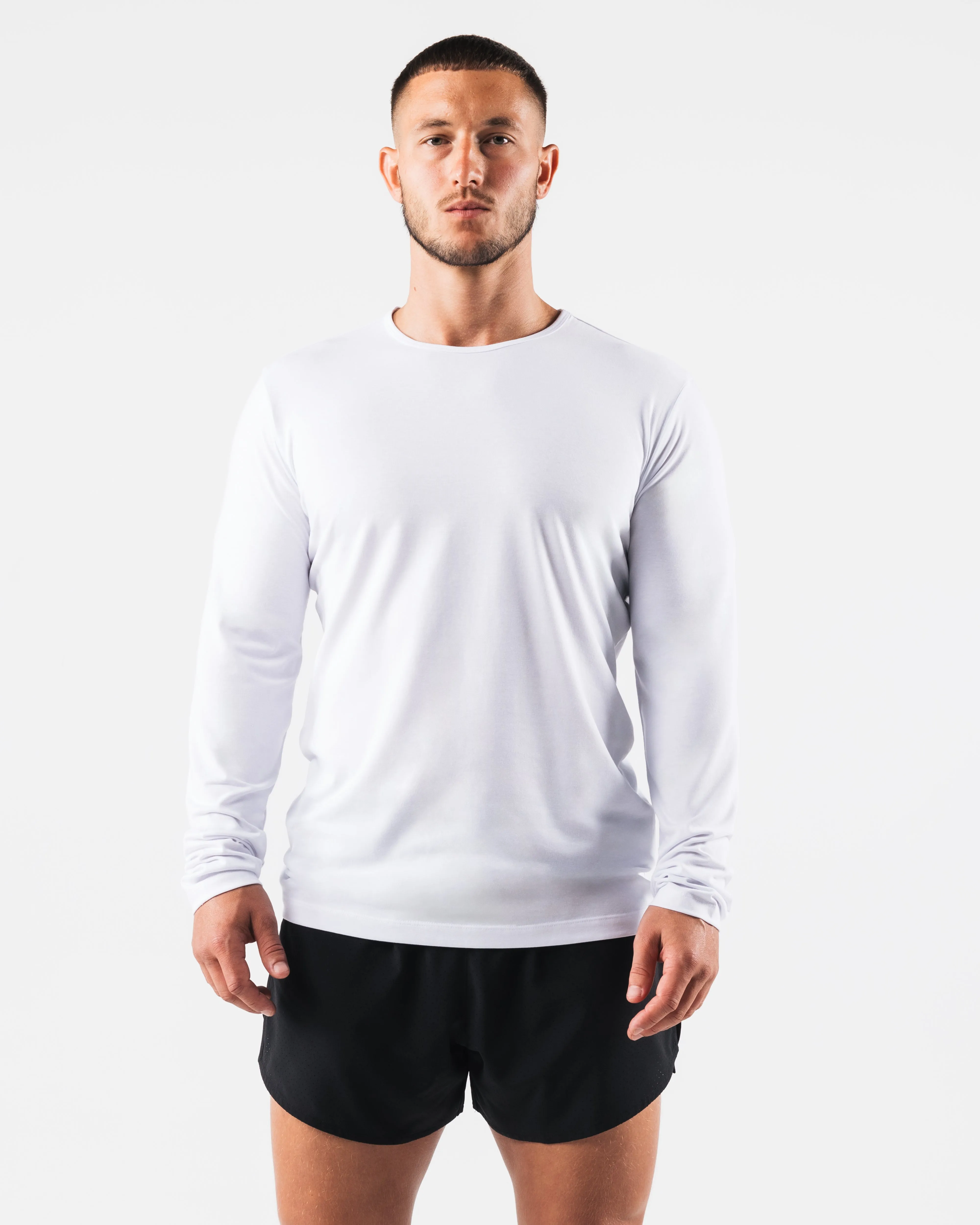 Zero Classic LS Tee 2pk - White sold by Alphalete