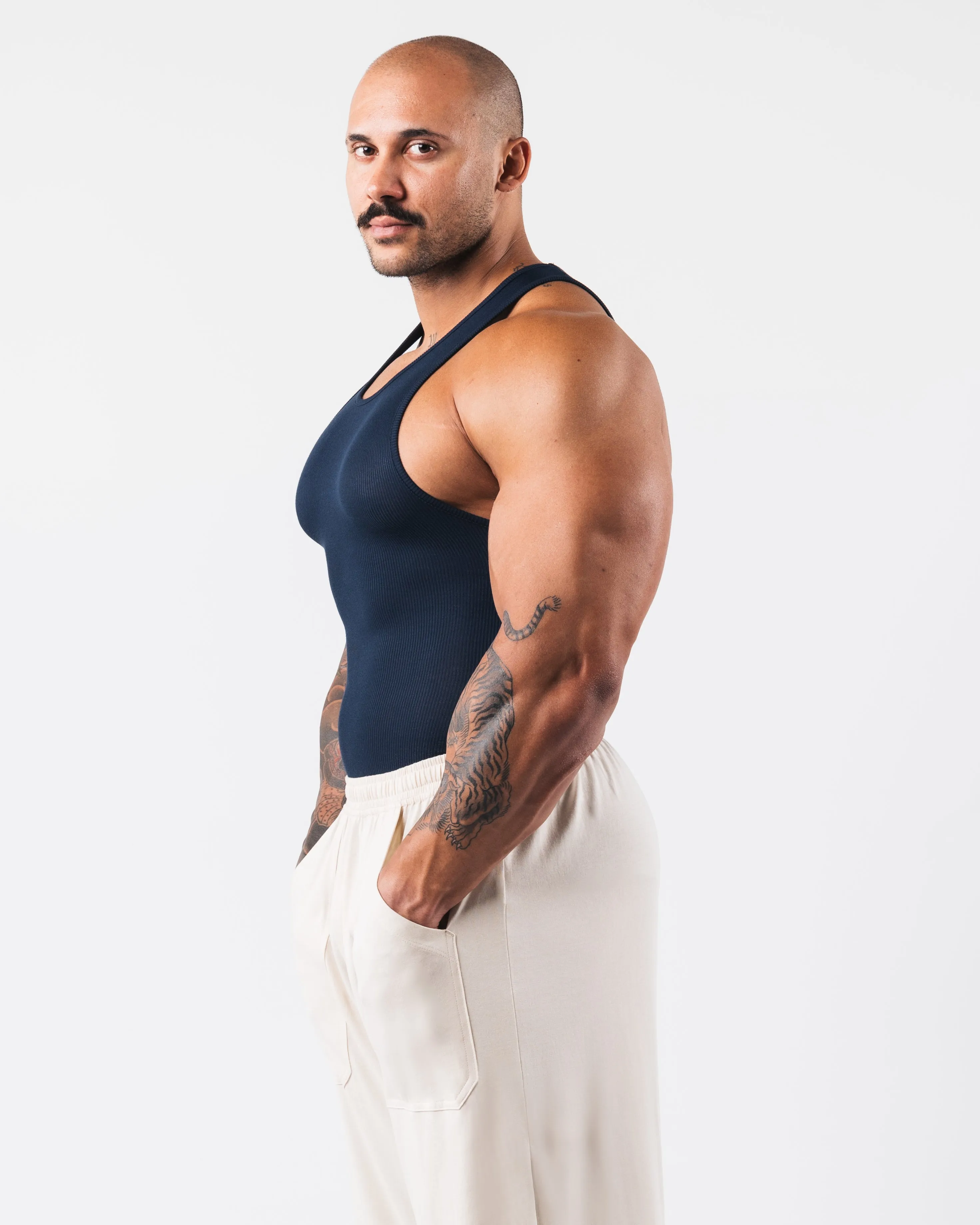 Zero Ribbed Tank 2pk - Navy sold by Alphalete product image thumbnail 3