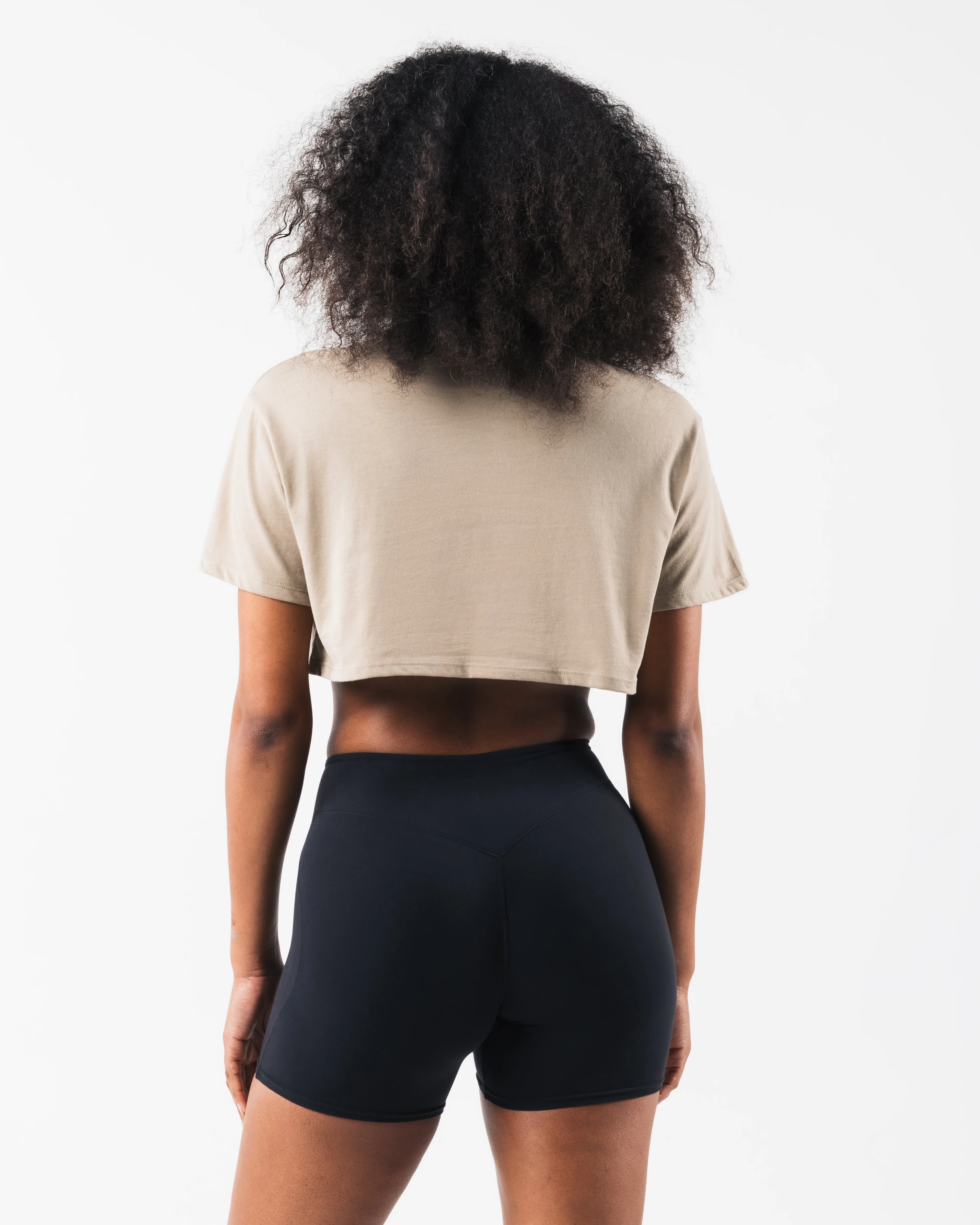 LDB Oversized Crop Tee - Dune sold by Alphalete product image thumbnail 4