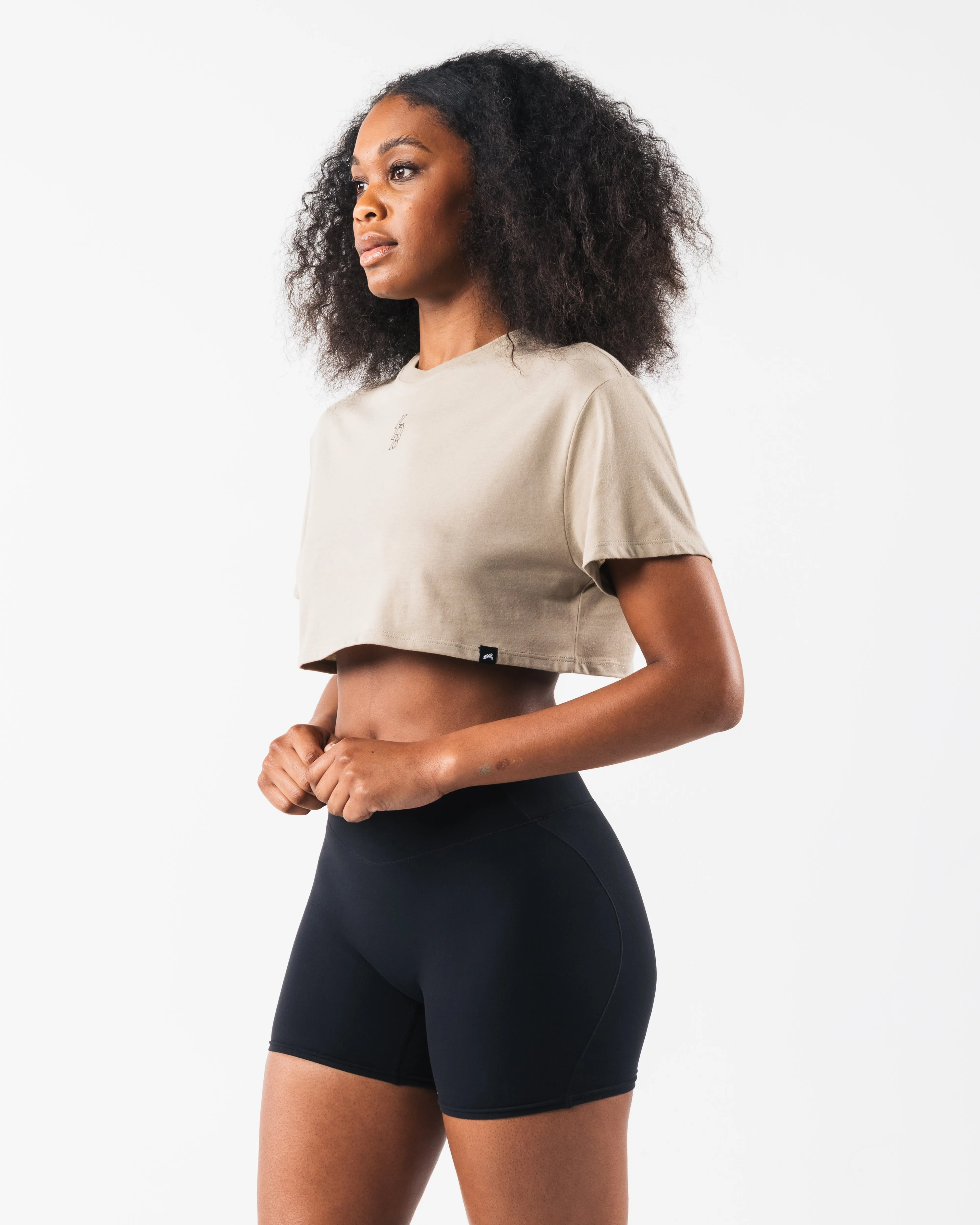 LDB Oversized Crop Tee - Dune sold by Alphalete product image thumbnail 3