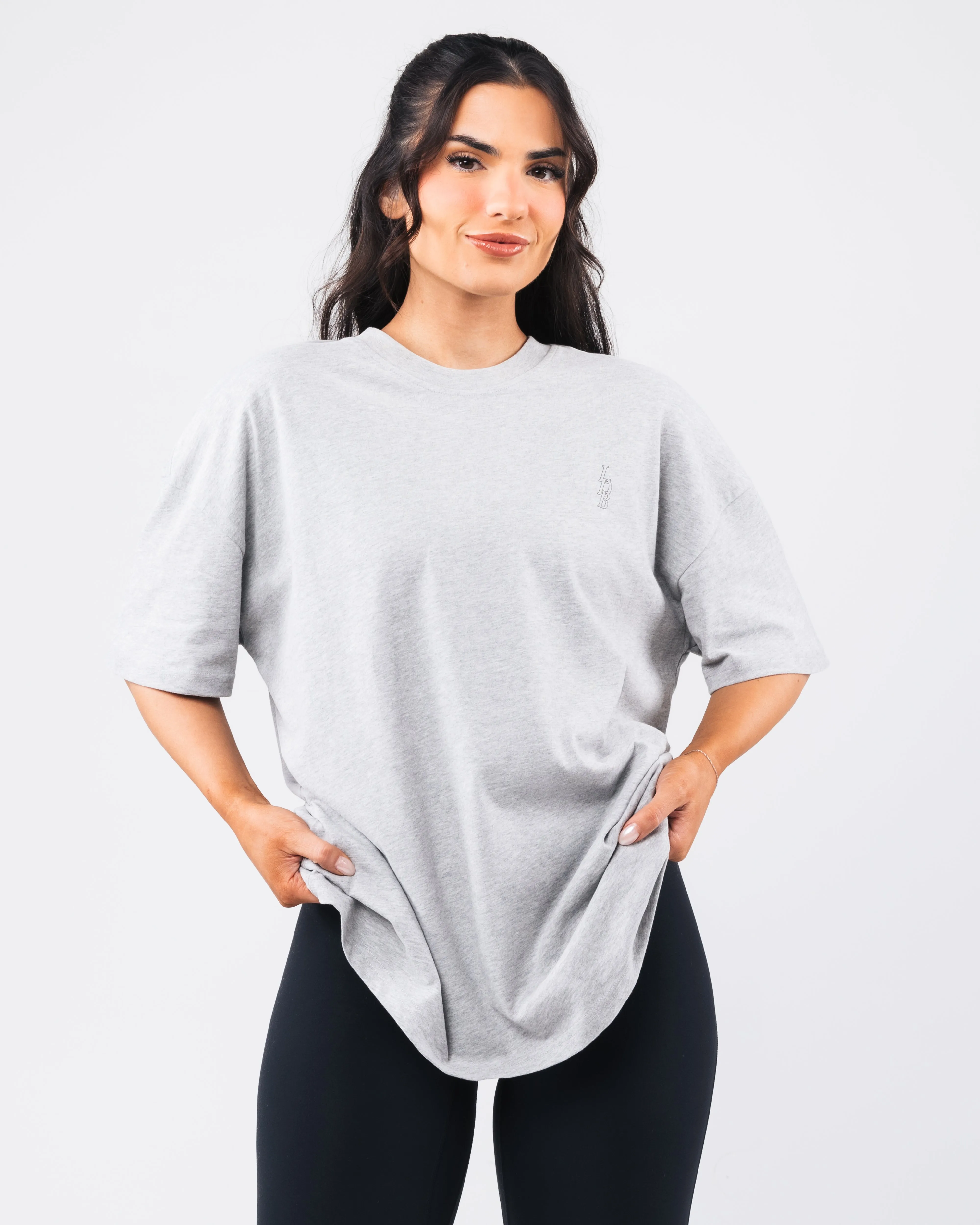 Club Tee - Heather Cloud sold by Alphalete product image thumbnail 3