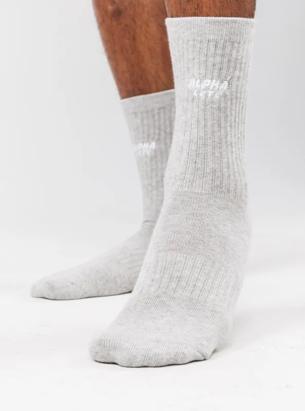 Force Elite Sock 3pk - Heather Grey sold by Alphalete