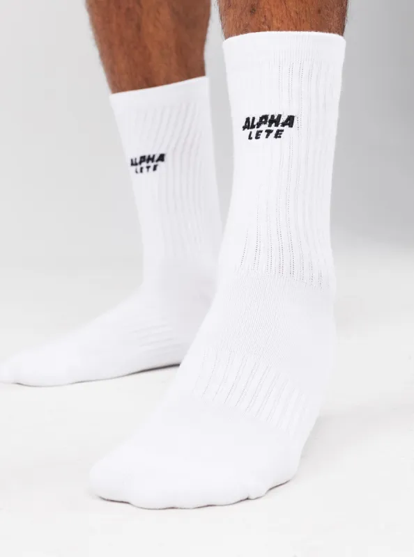 Force Elite Sock 3pk - White sold by Alphalete