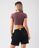 Angled Crop Tee - Sugar sold by Alphalete