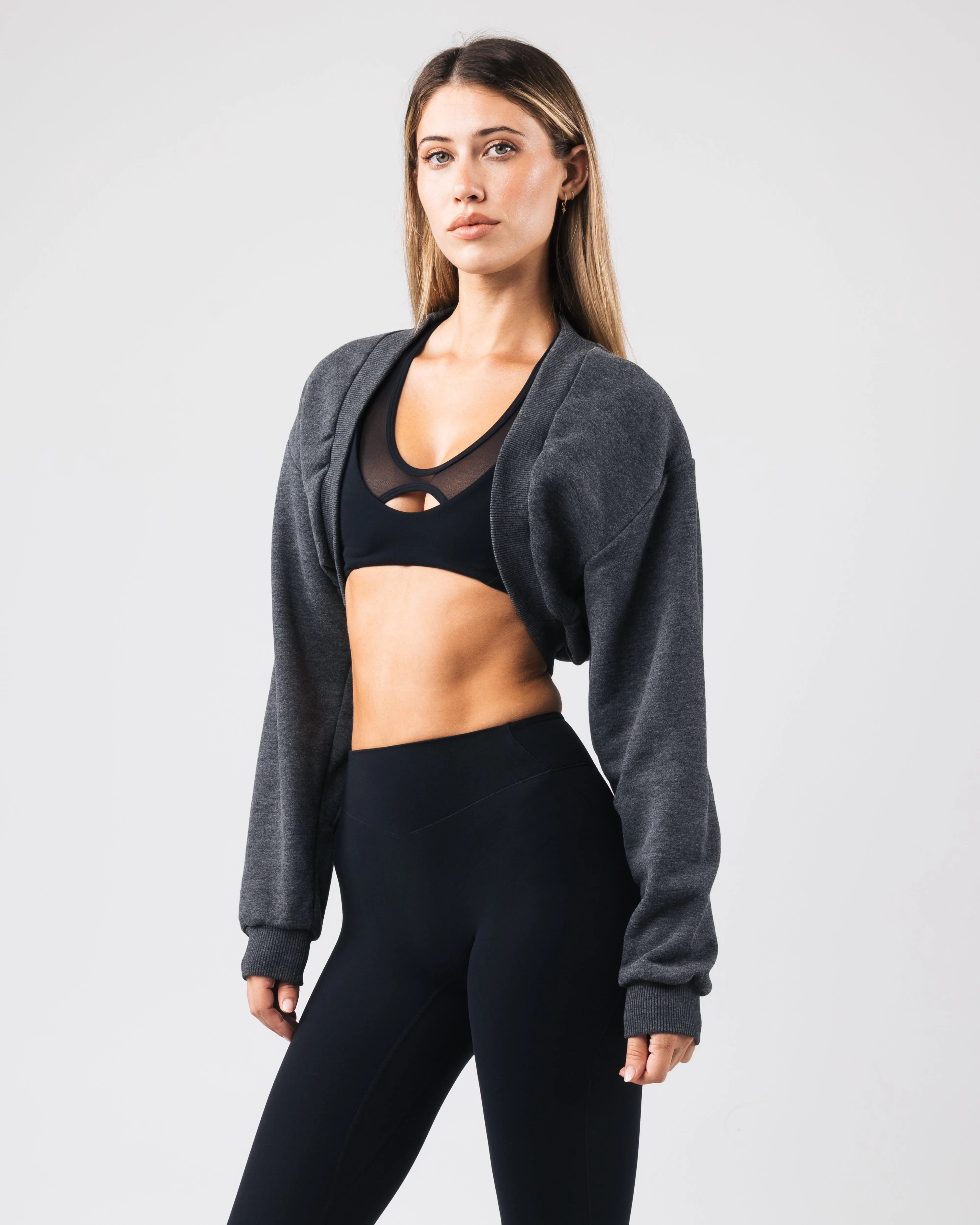 Overlay Shrug - Heather Black sold by Alphalete product image thumbnail 3