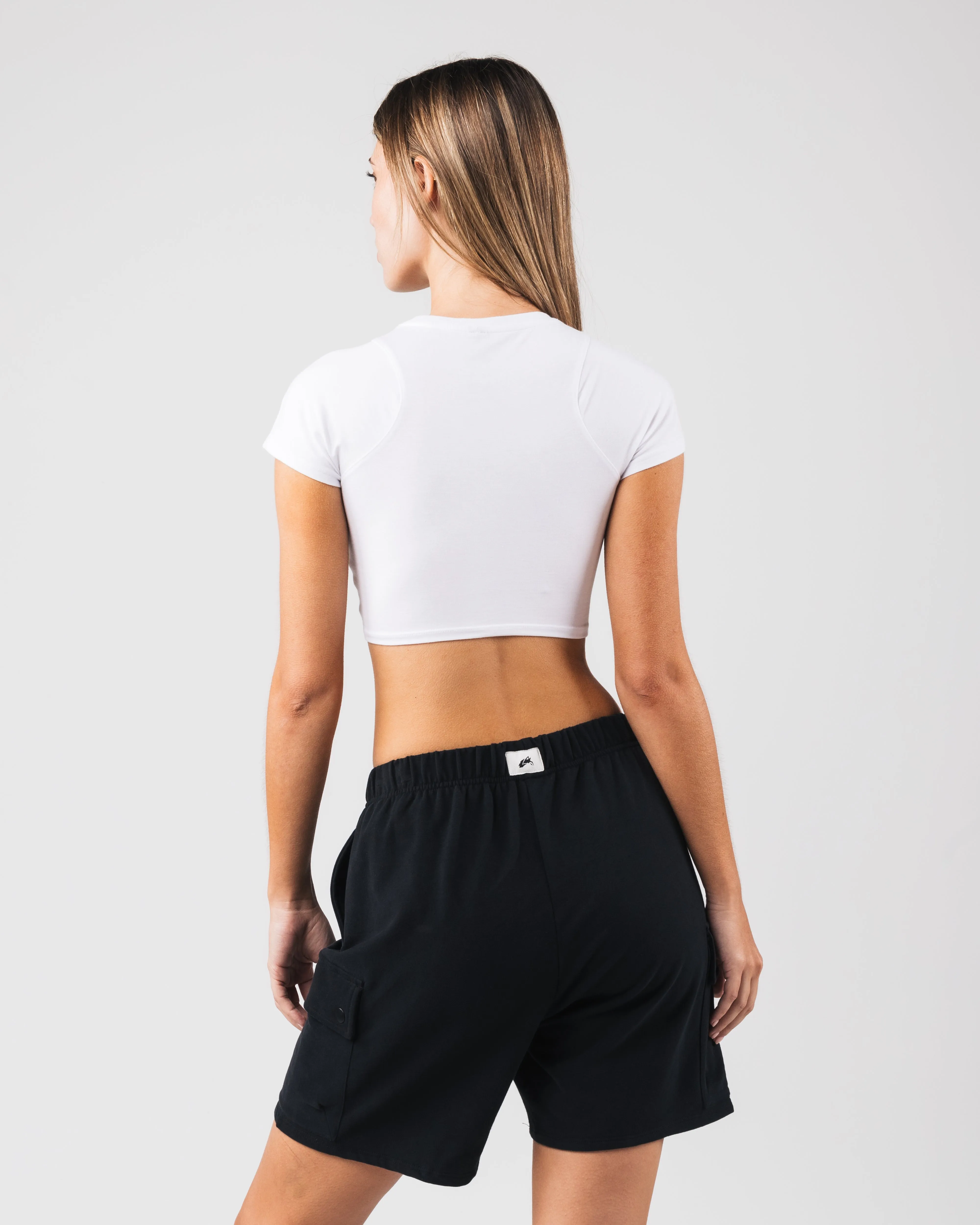 Angled Crop Tee - White sold by Alphalete product image thumbnail 4