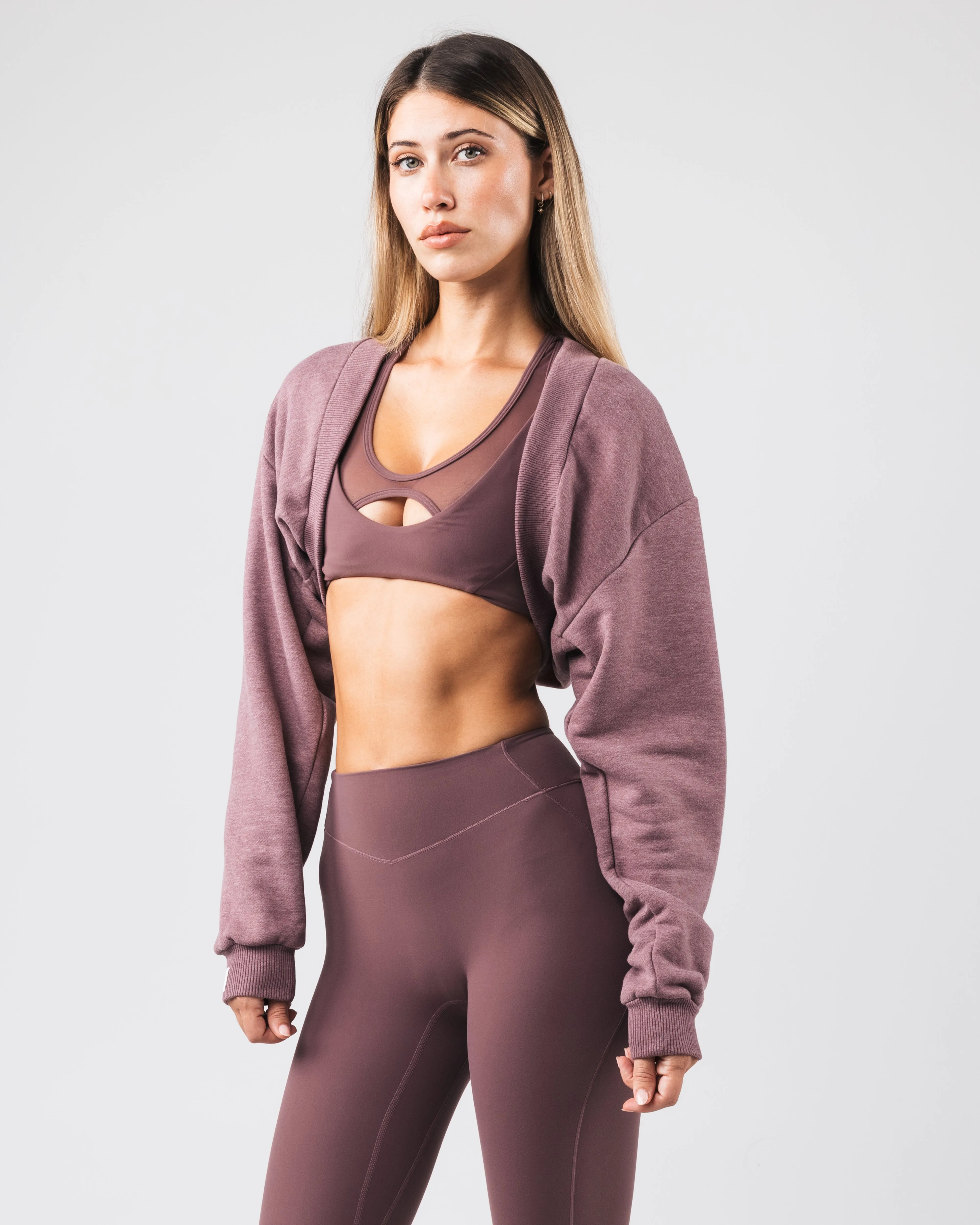 Overlay Shrug - Heather Sugar sold by Alphalete product image thumbnail 3