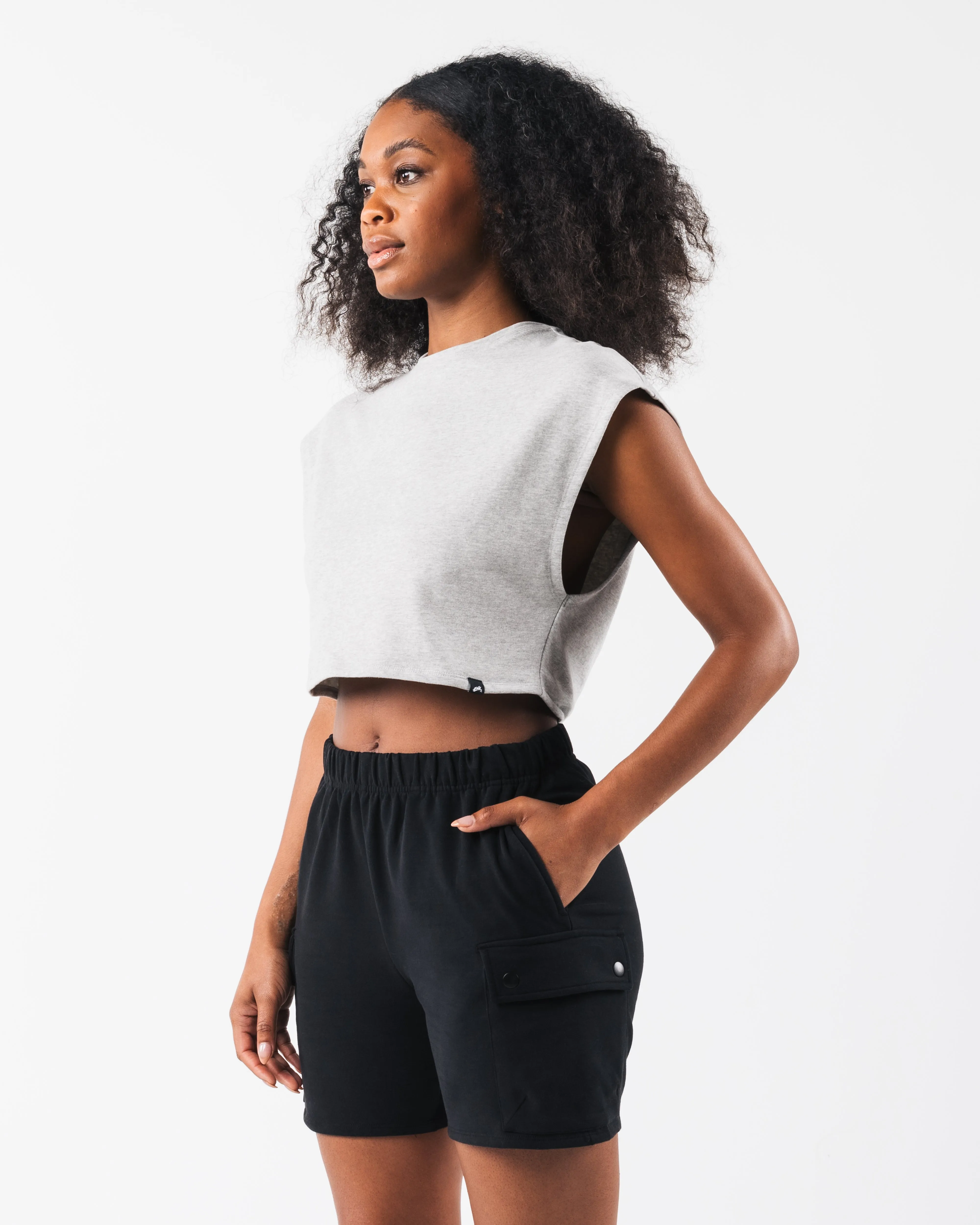 Boxer Tee - Heather Cloud sold by Alphalete product image thumbnail 3