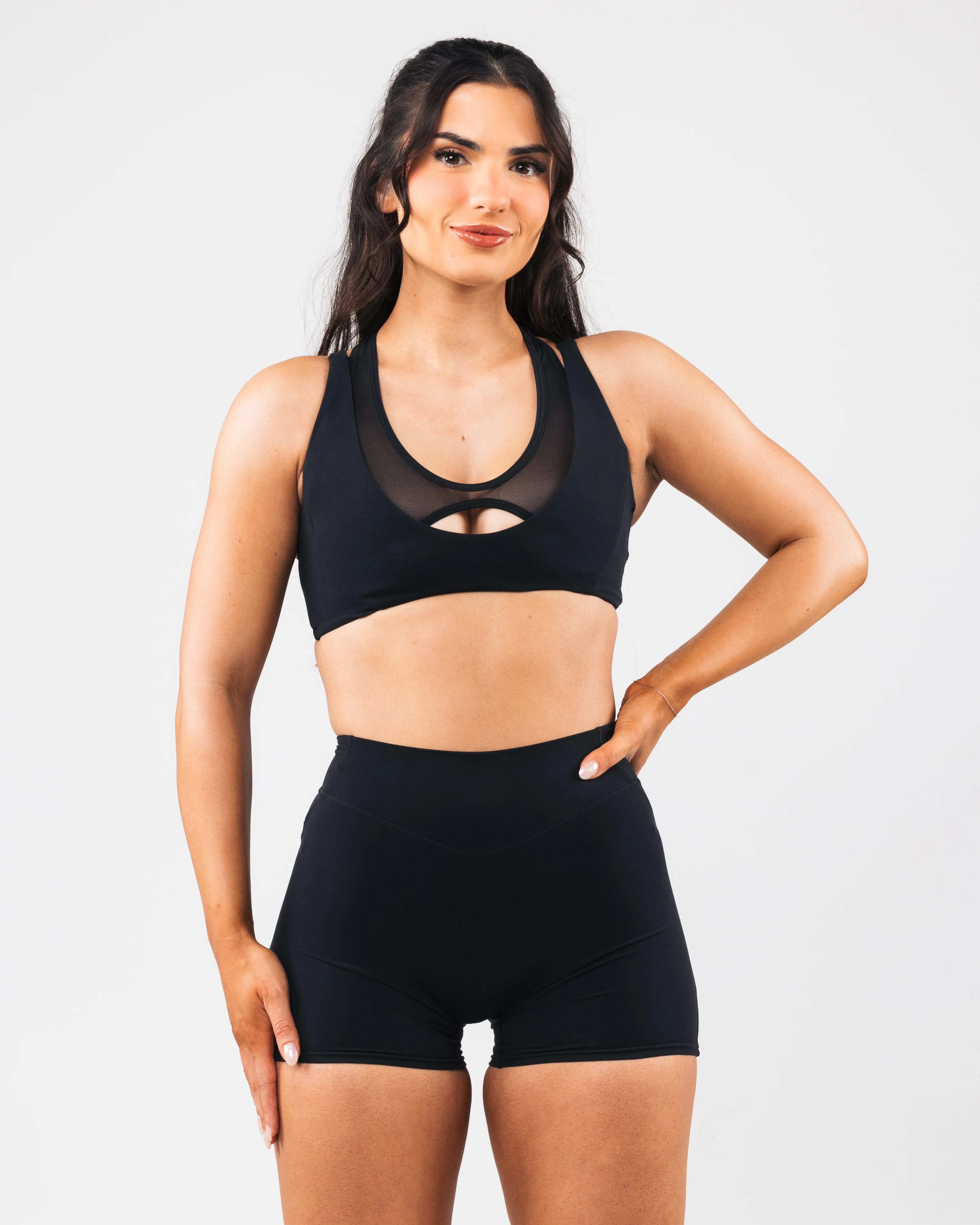 Mia Mesh Bra - Black sold by Alphalete