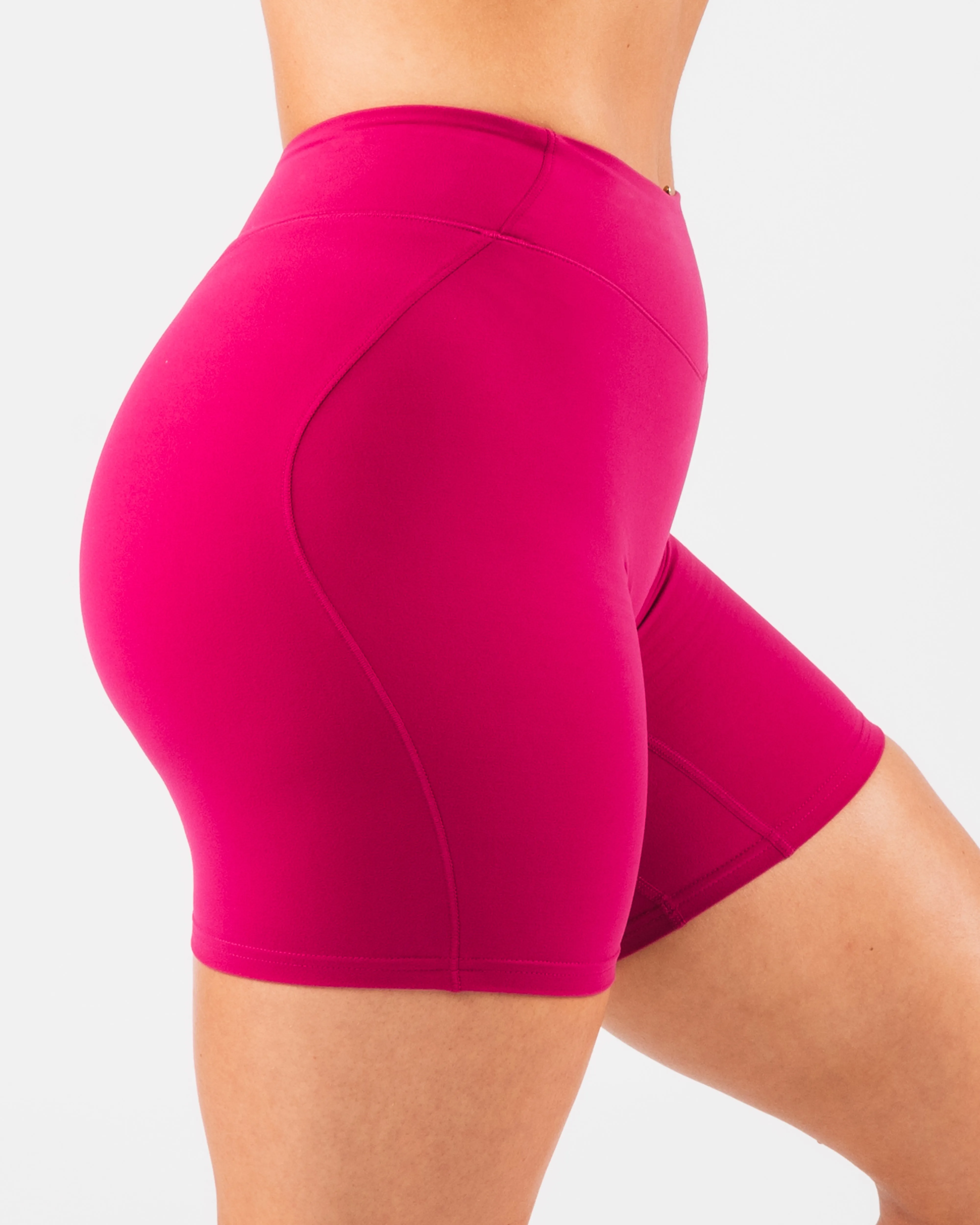 Everyday Core Mid Rise Biker Short - Berry sold by Alphalete product image thumbnail 3