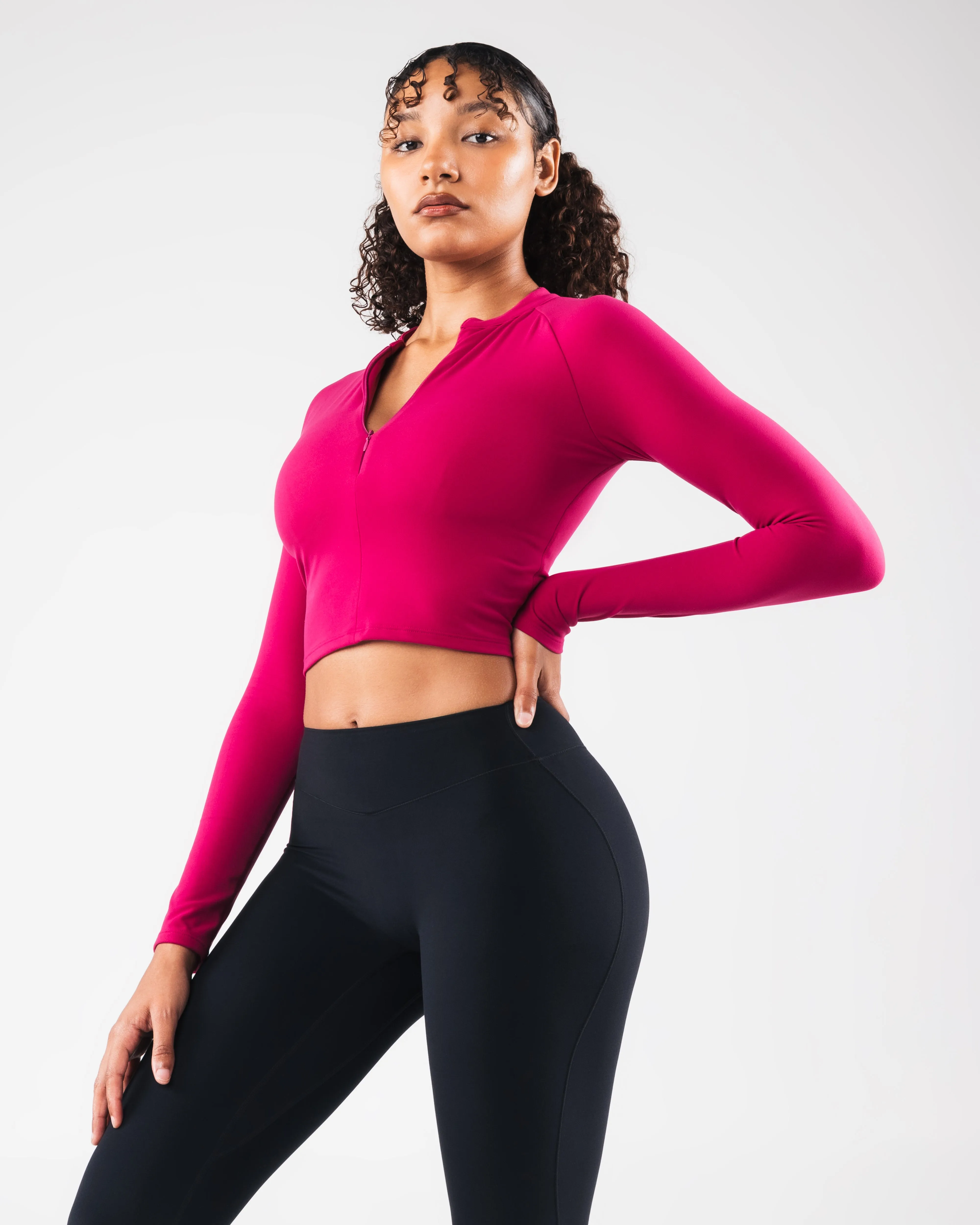 KDM LS Zip Bra - Berry sold by Alphalete product image thumbnail 3