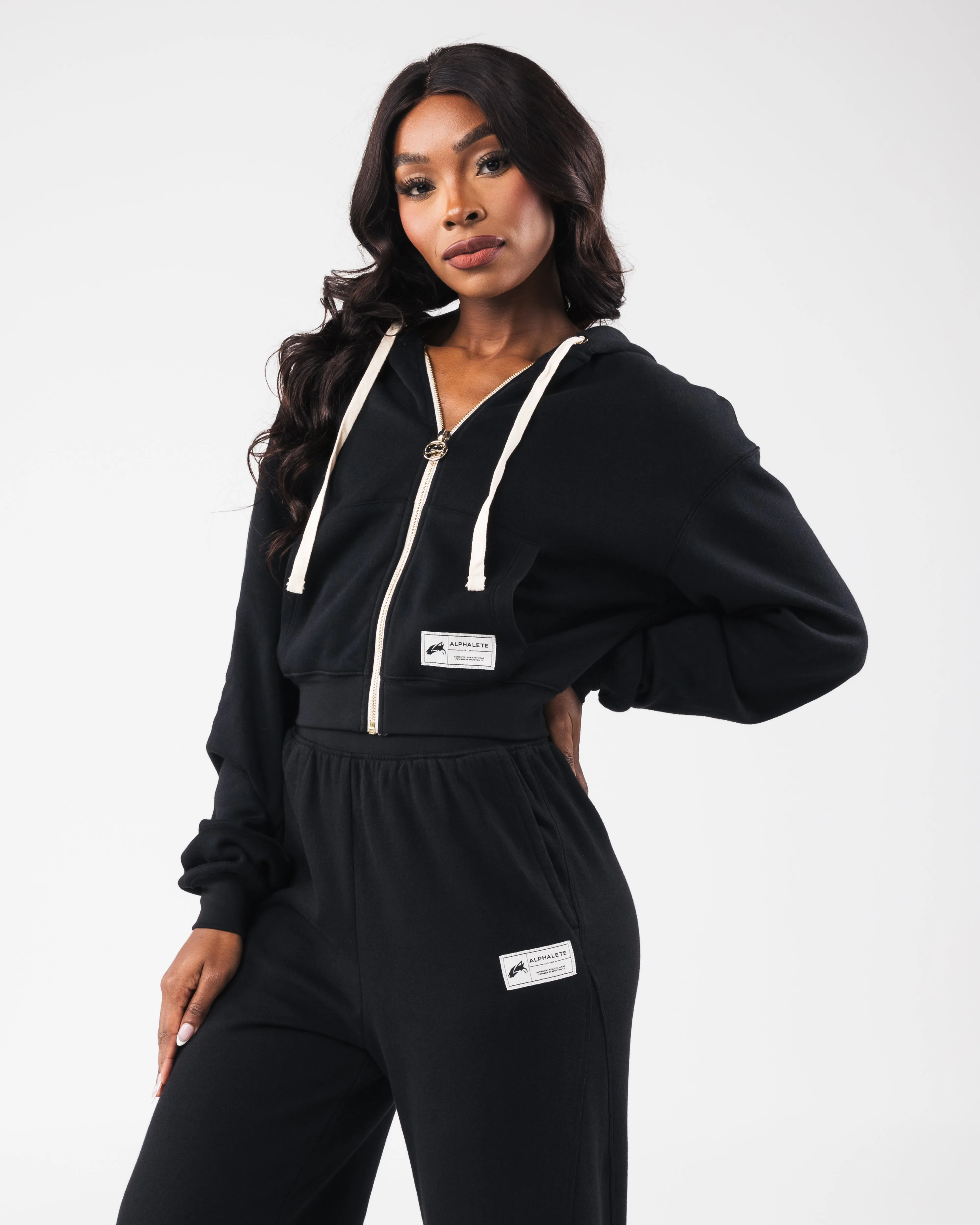 Fleece Zip Jacket - Black sold by Alphalete product image thumbnail 3