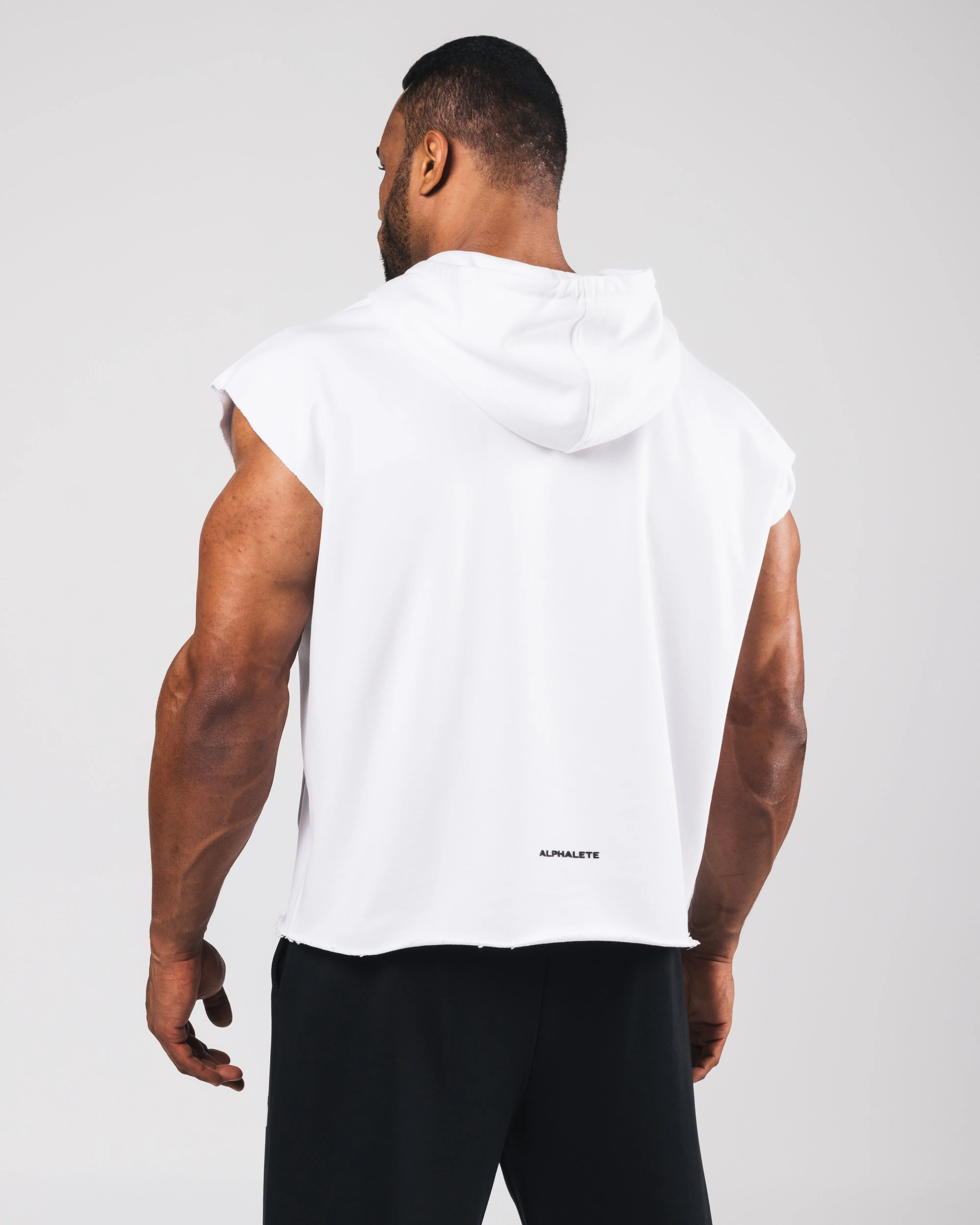 Three Pillar Capped Hoodie - White sold by Alphalete product image thumbnail 4