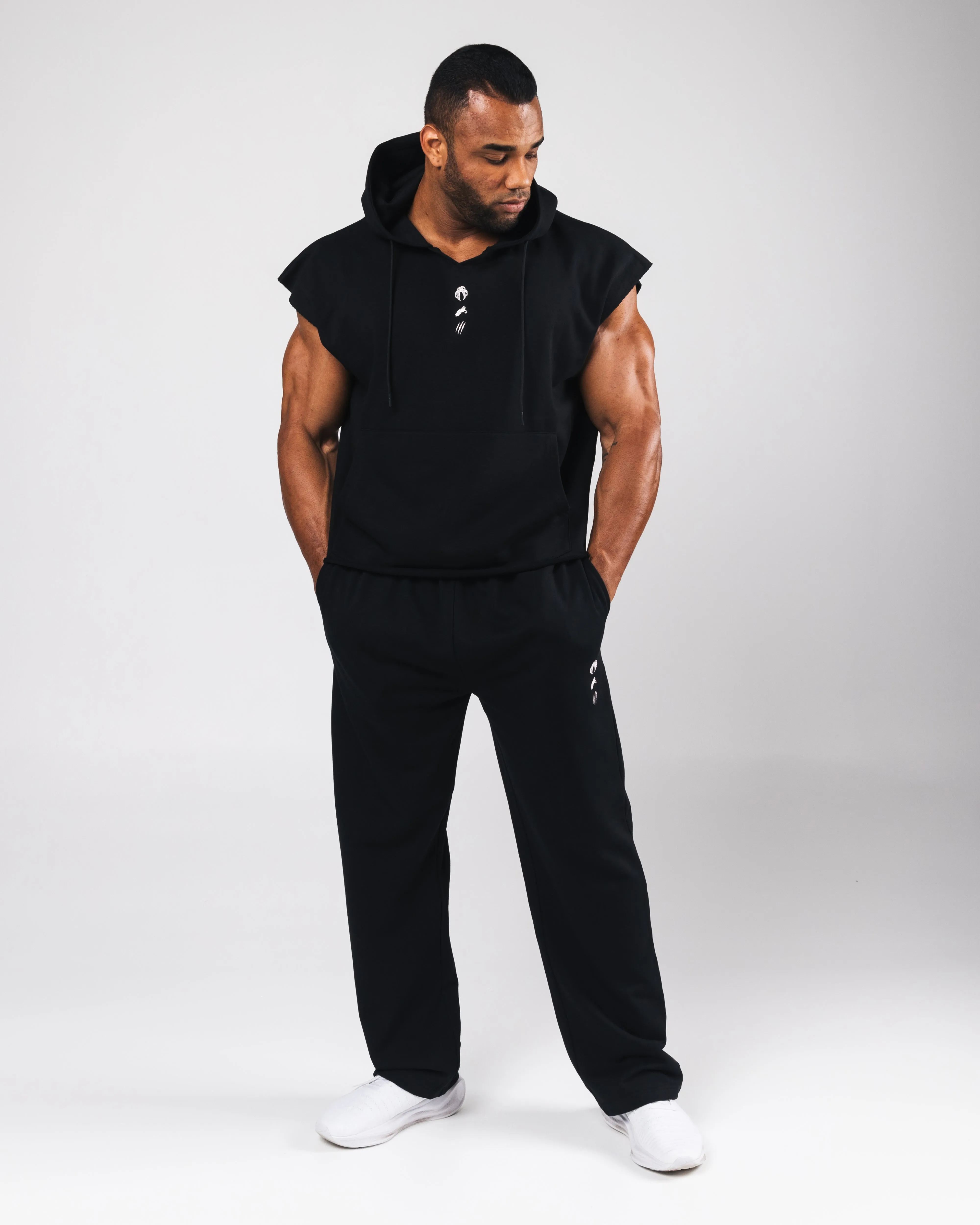 Three Pillar Capped Hoodie - Black sold by Alphalete product image thumbnail 2