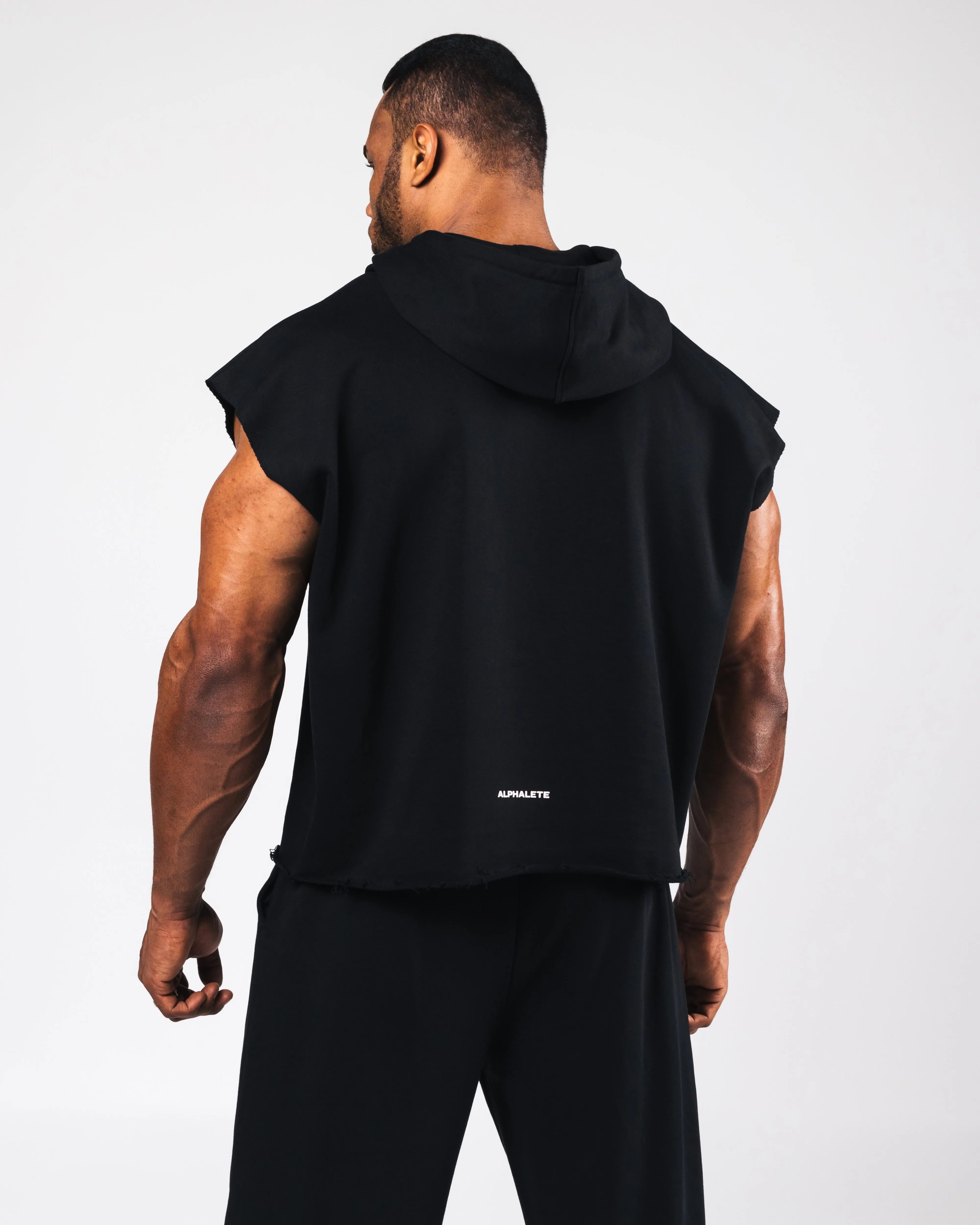 Three Pillar Capped Hoodie - Black sold by Alphalete product image thumbnail 4