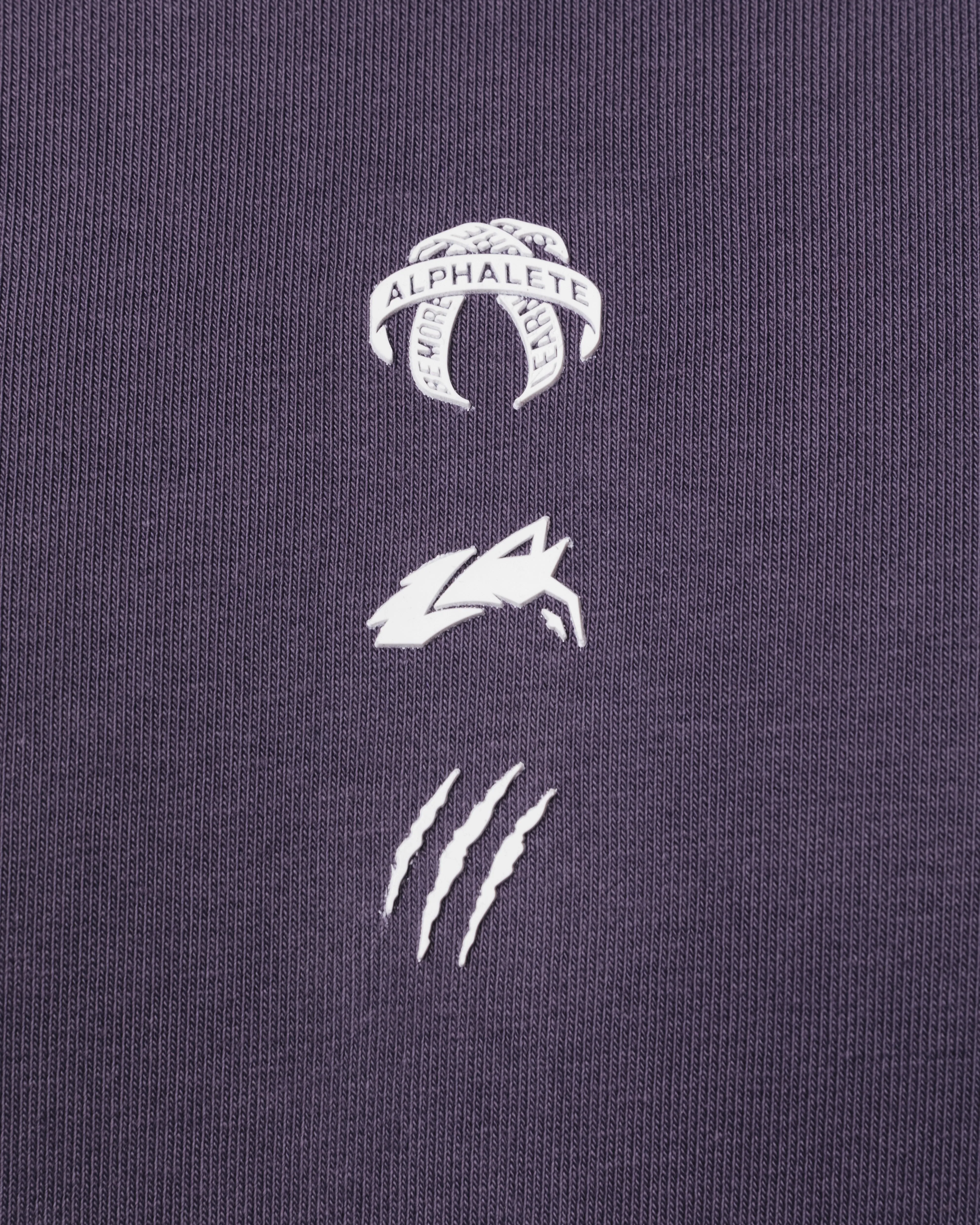 Three Pillar Heavyweight Hoodie - Muted Purple sold by Alphalete product image thumbnail 5