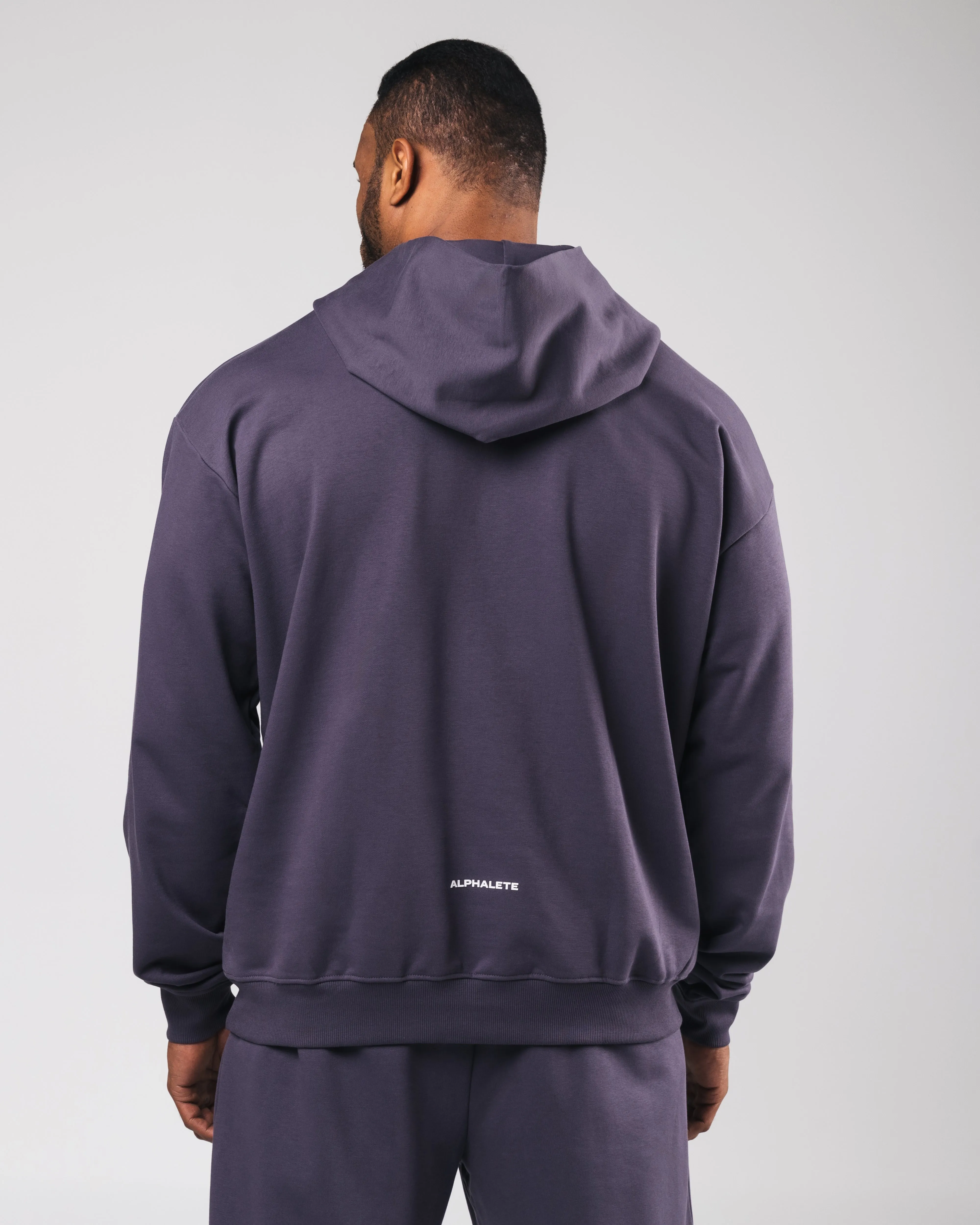 Three Pillar Heavyweight Hoodie - Muted Purple sold by Alphalete product image thumbnail 4