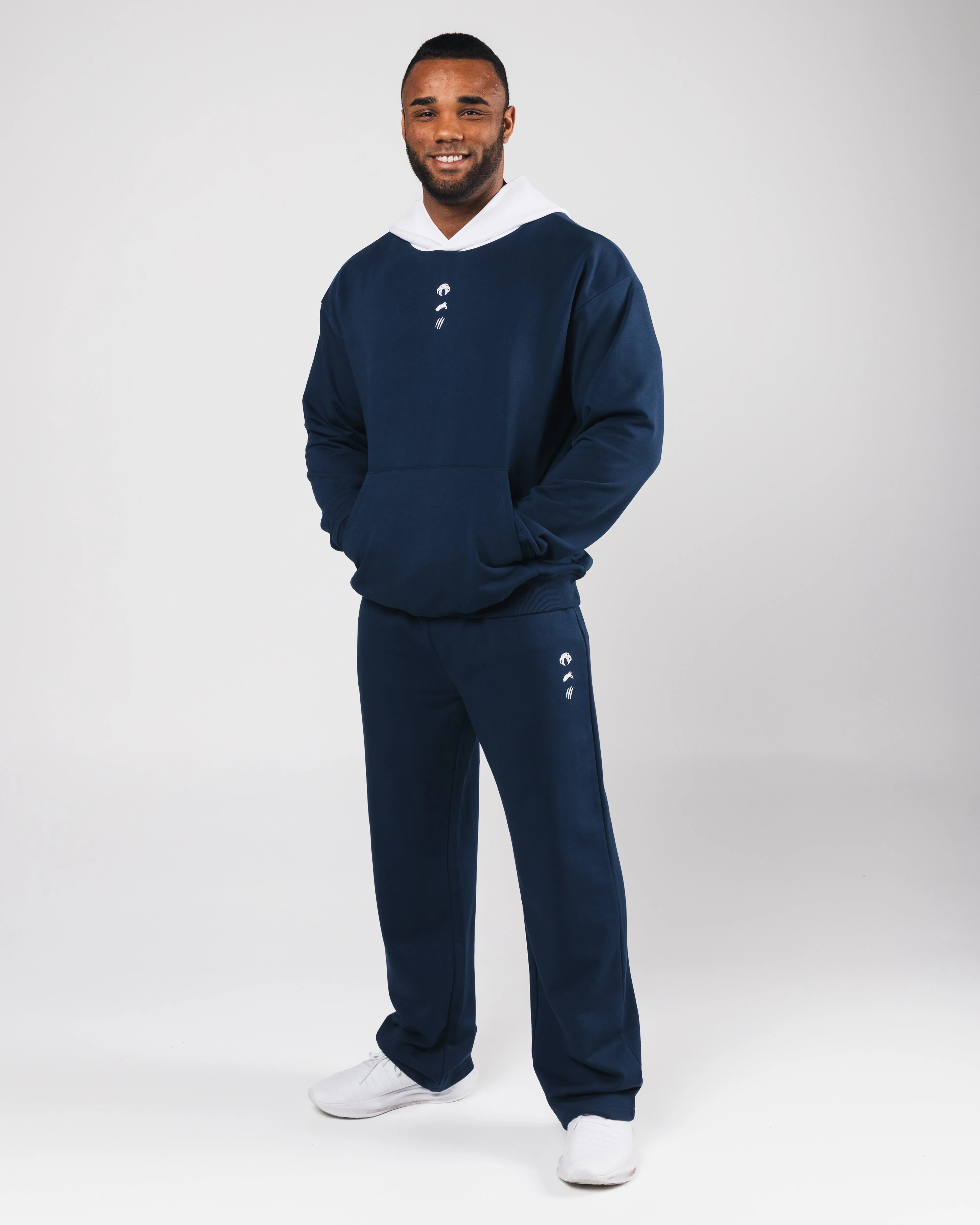 Three Pillar Heavyweight Hoodie - Denim sold by Alphalete product image thumbnail 2