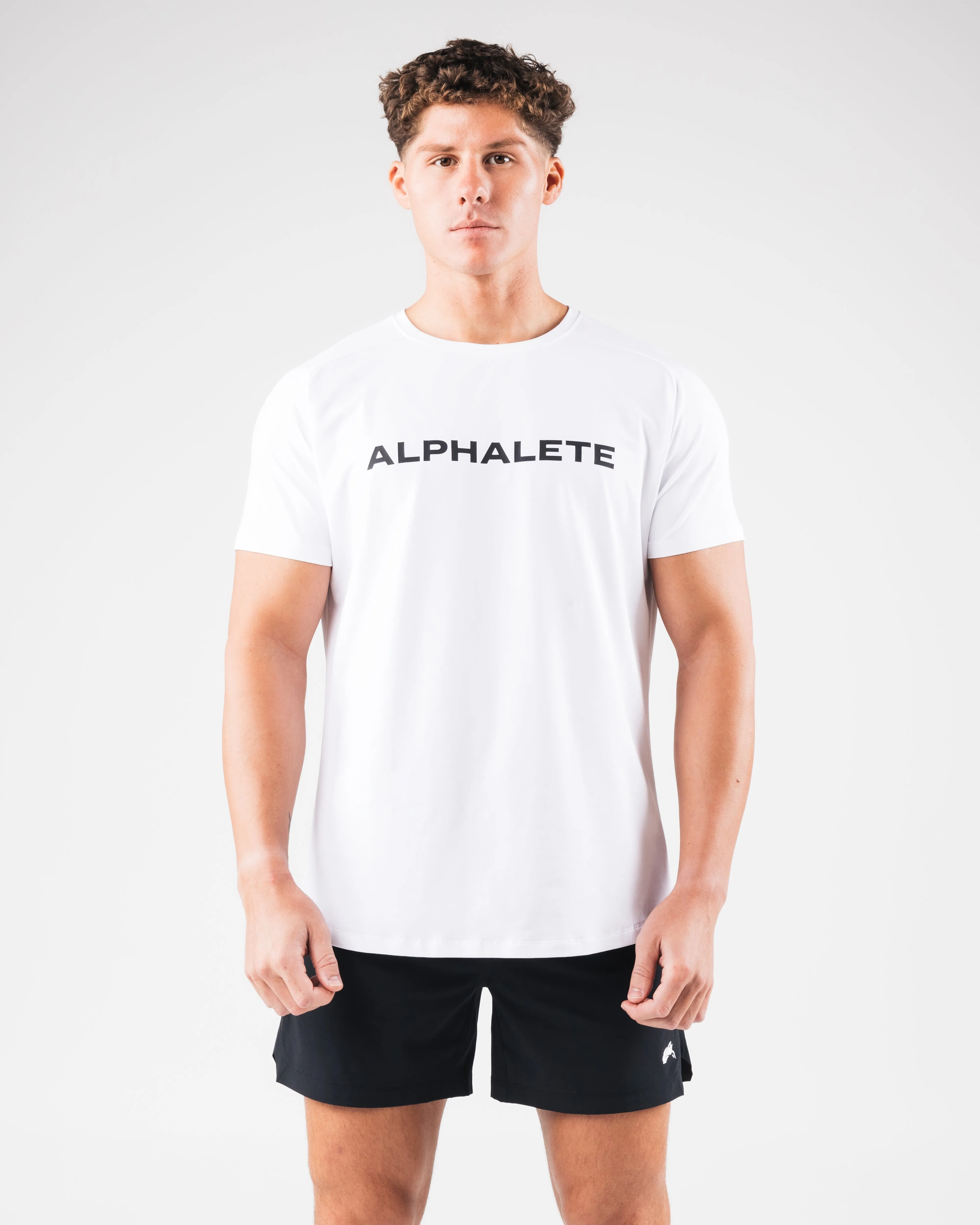 Core Tee - White / Black sold by Alphalete