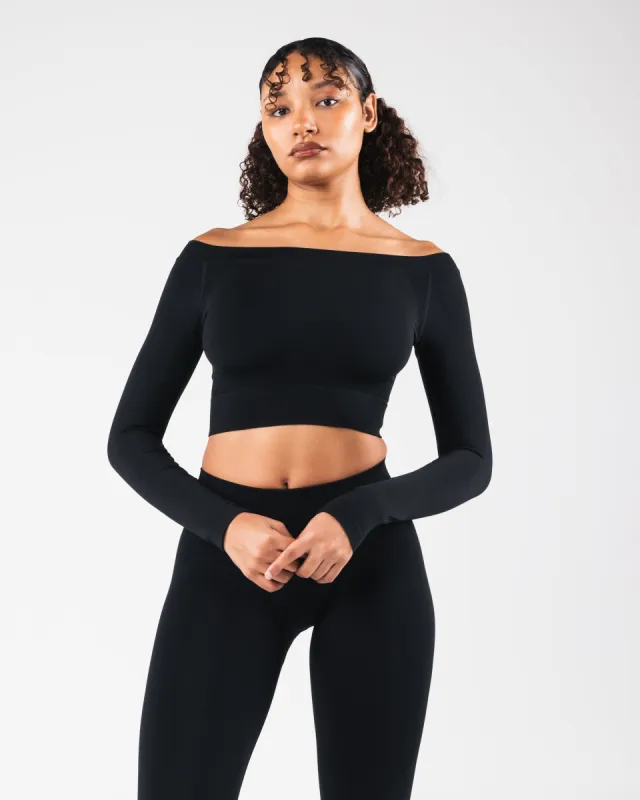 Amplify Halley LS - Black Matter sold by Alphalete