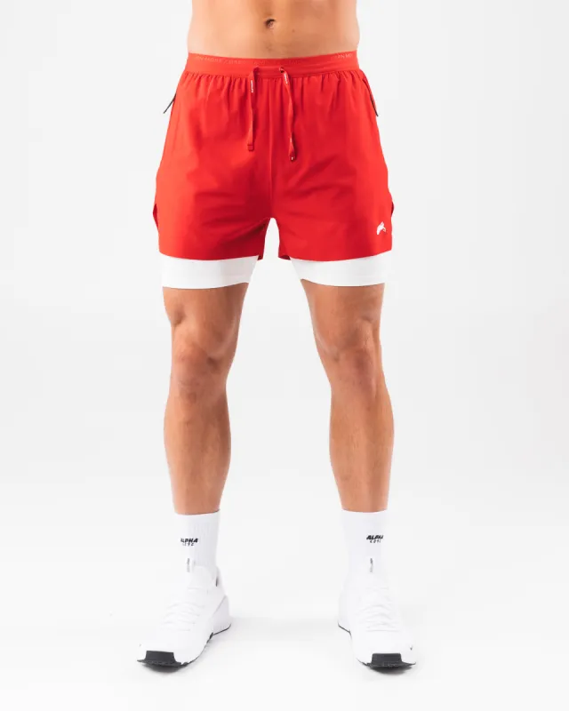 Elite Swift Short 5" - Carmine sold by Alphalete