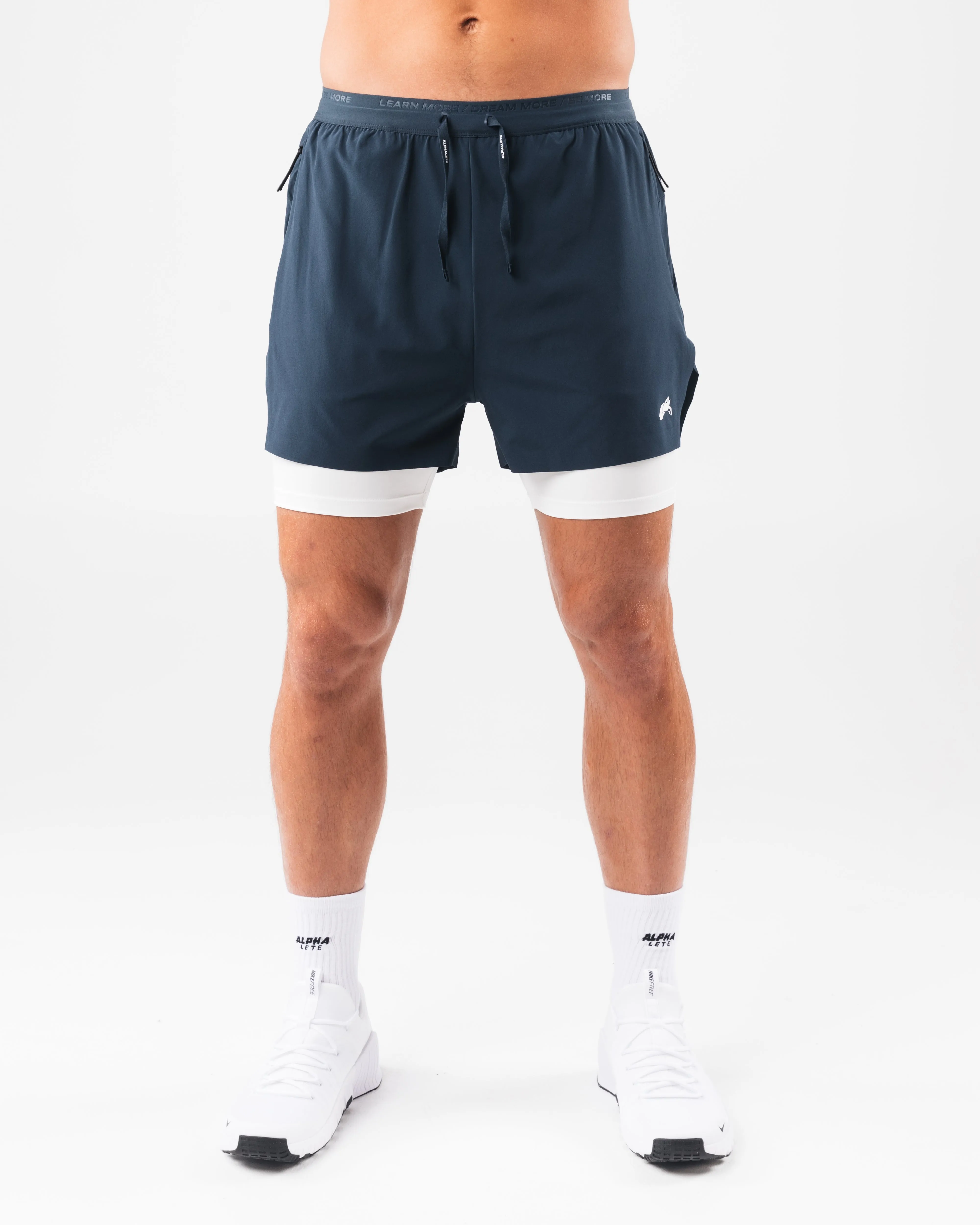 Elite Swift Short 5" - Deep Navy sold by Alphalete