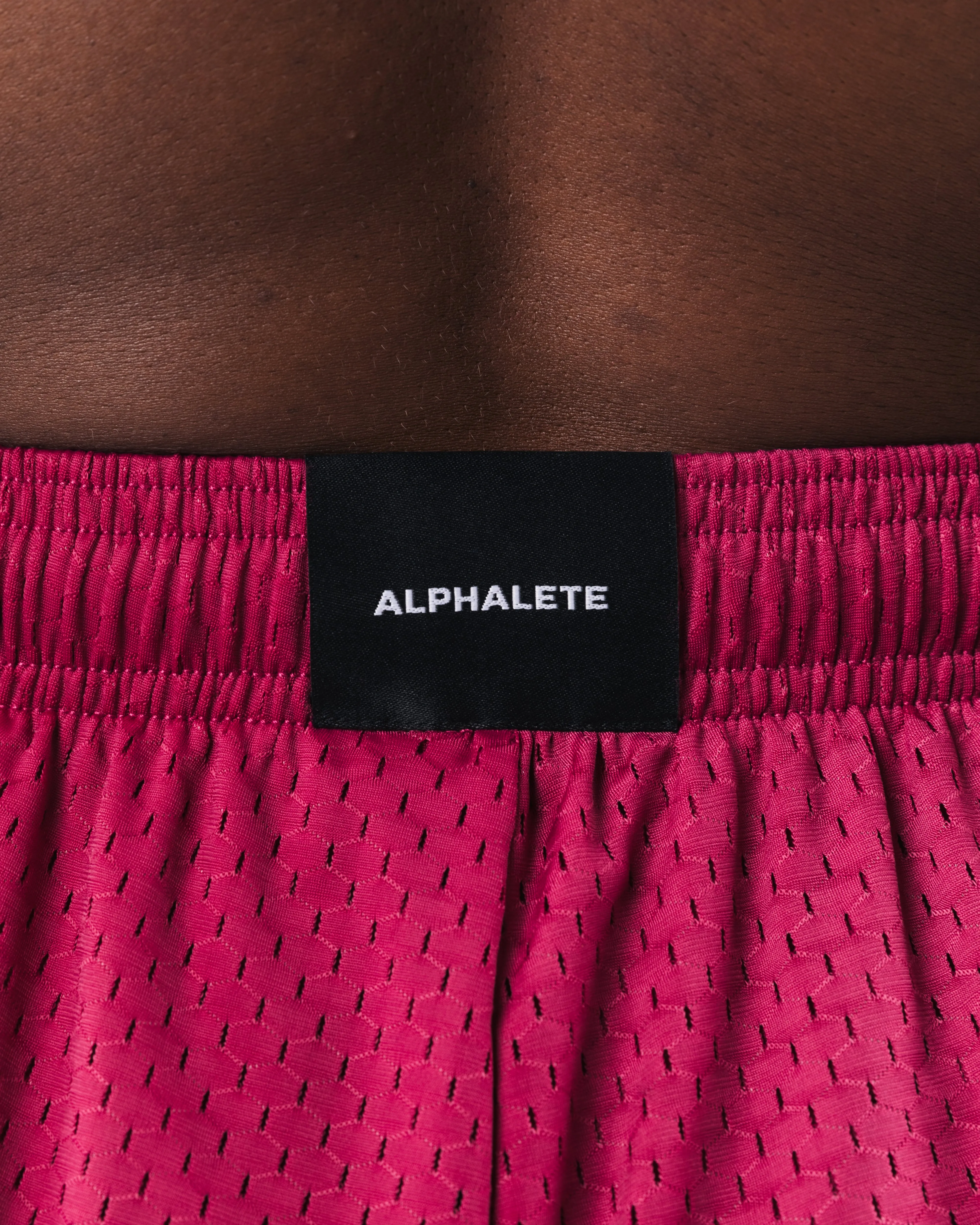 Essential Mesh Short - Berry sold by Alphalete product image thumbnail 5