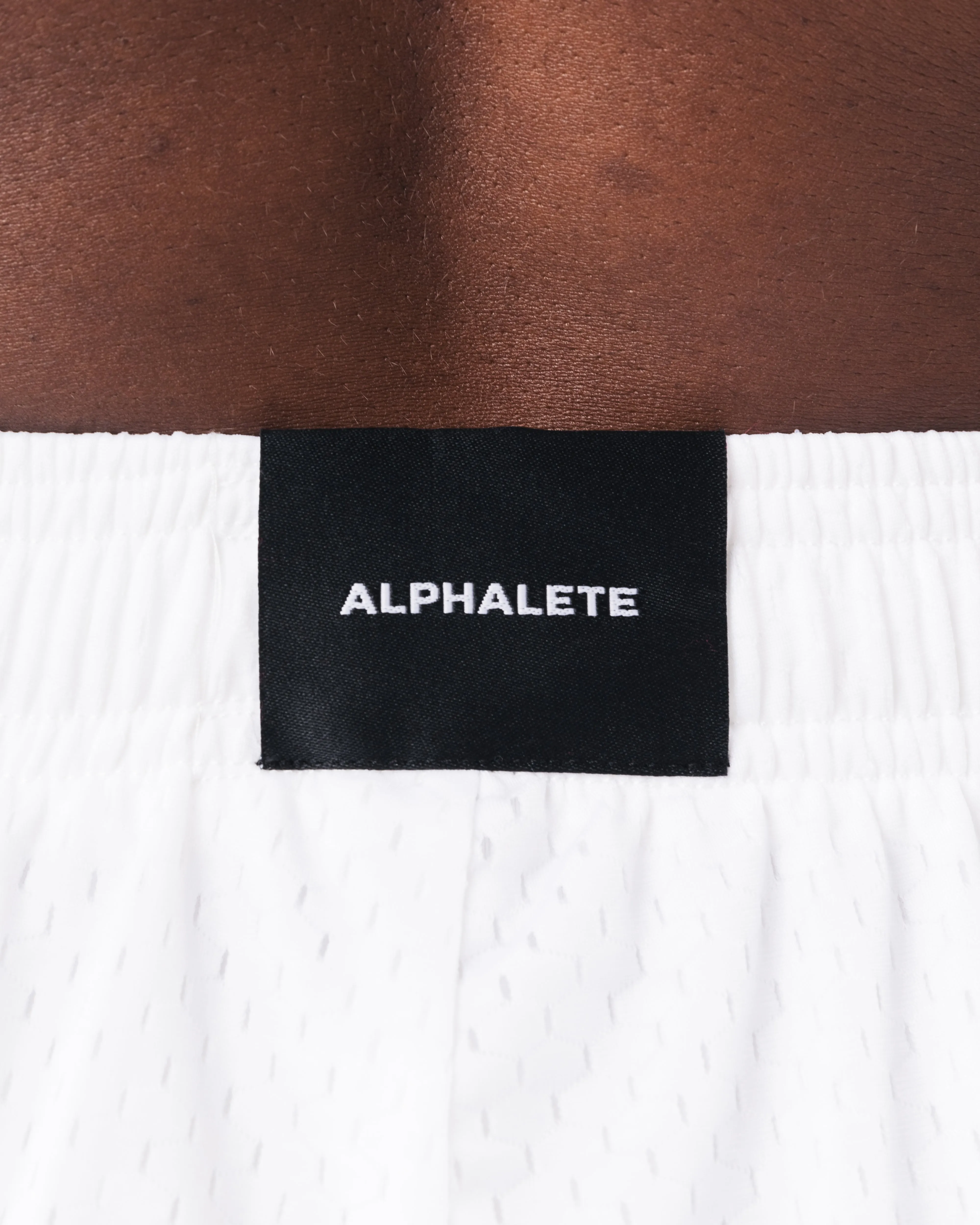 Essential Mesh Short - White sold by Alphalete product image thumbnail 5