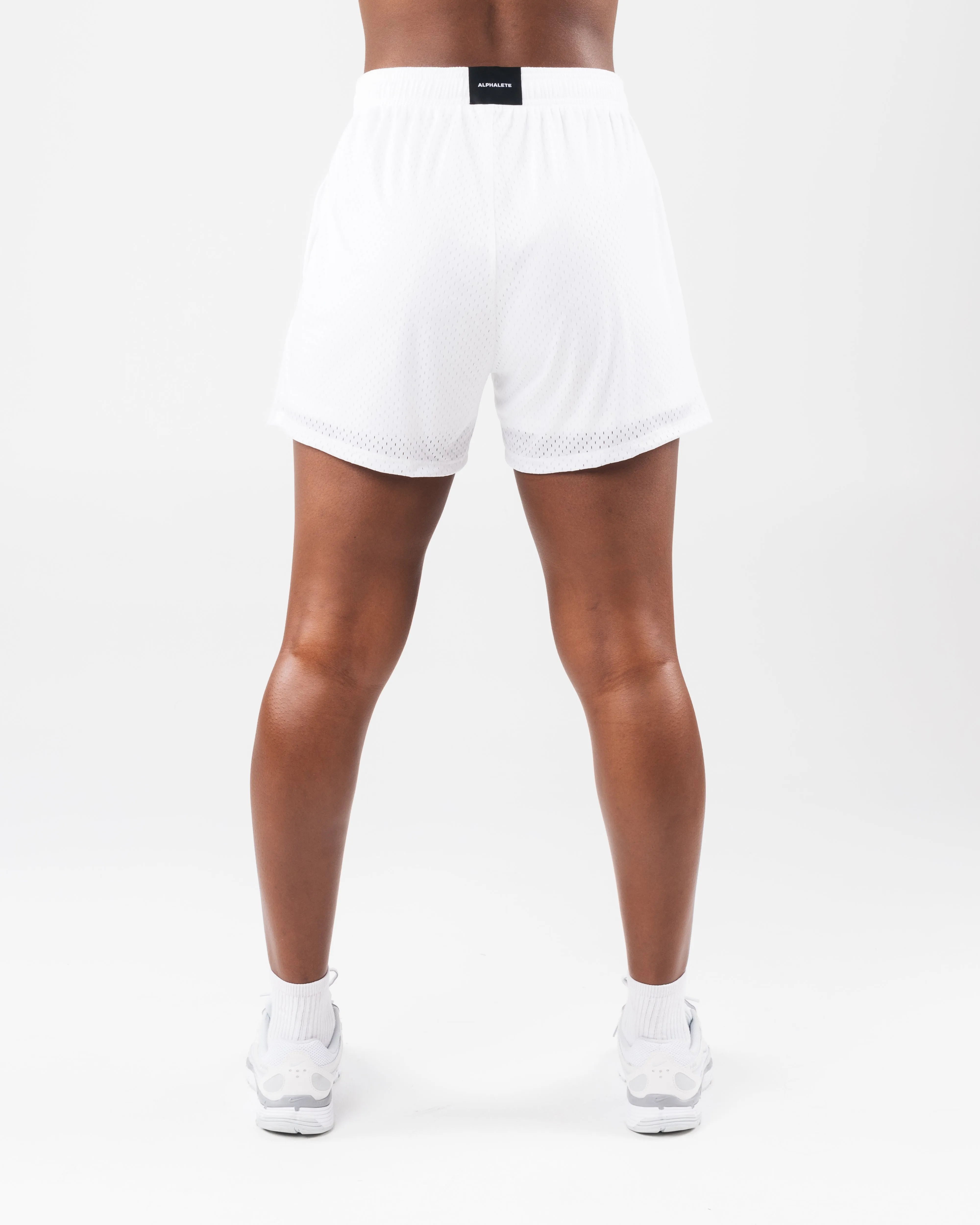 Essential Mesh Short - White sold by Alphalete product image thumbnail 4