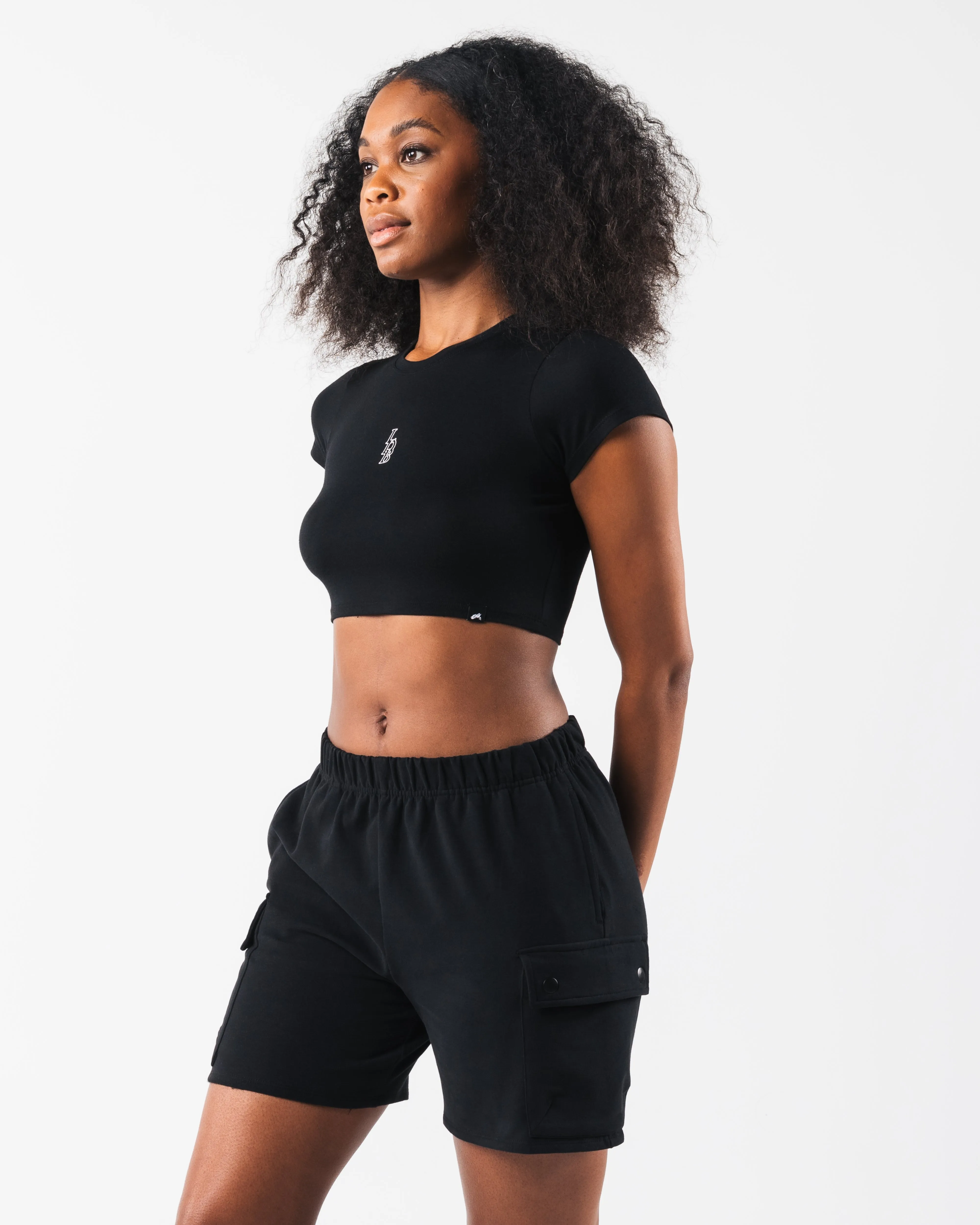 LDB Crop Tee - Black sold by Alphalete product image thumbnail 3