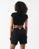 LDB Crop Tee - Black sold by Alphalete