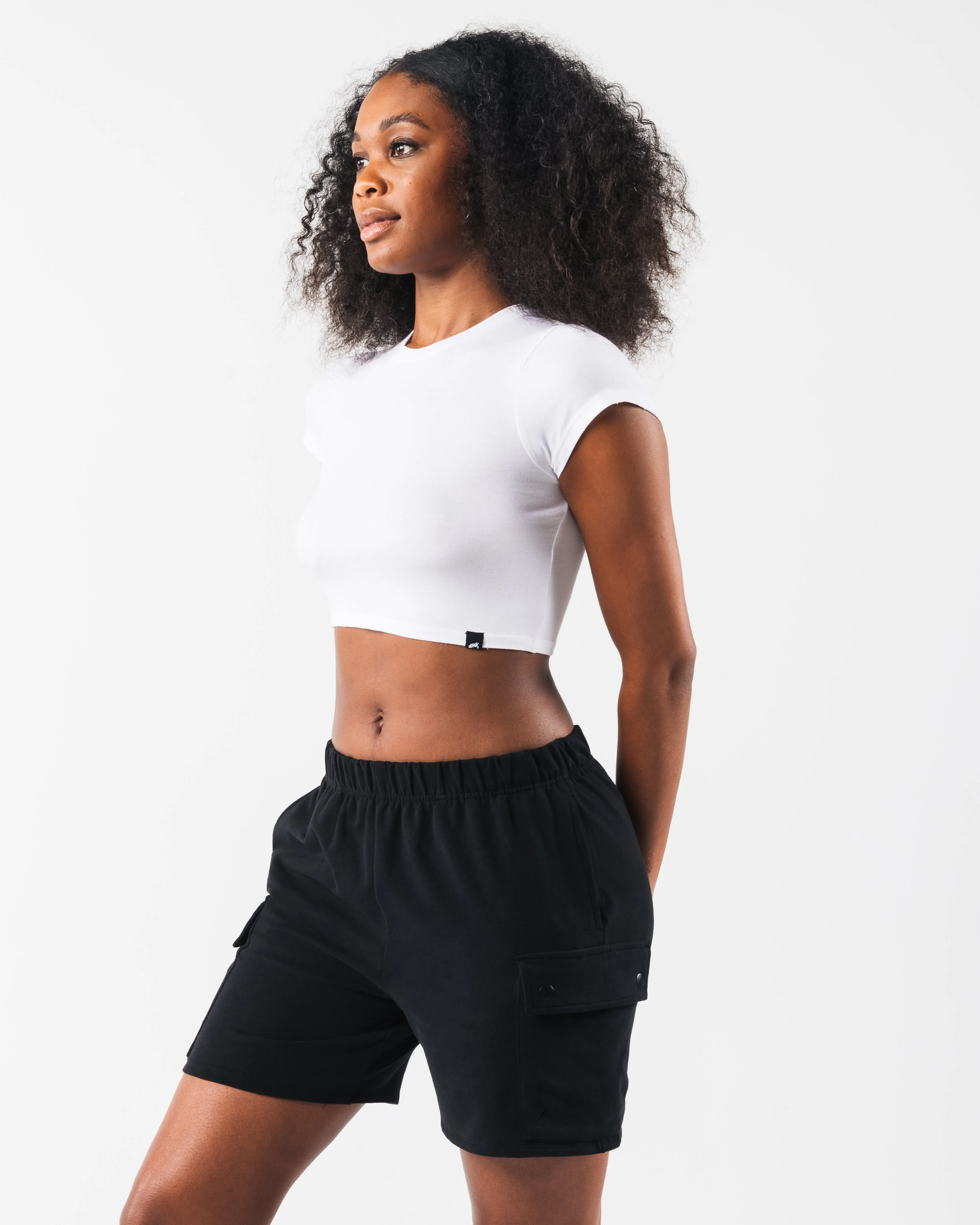 LDB Crop Tee - White sold by Alphalete product image thumbnail 3