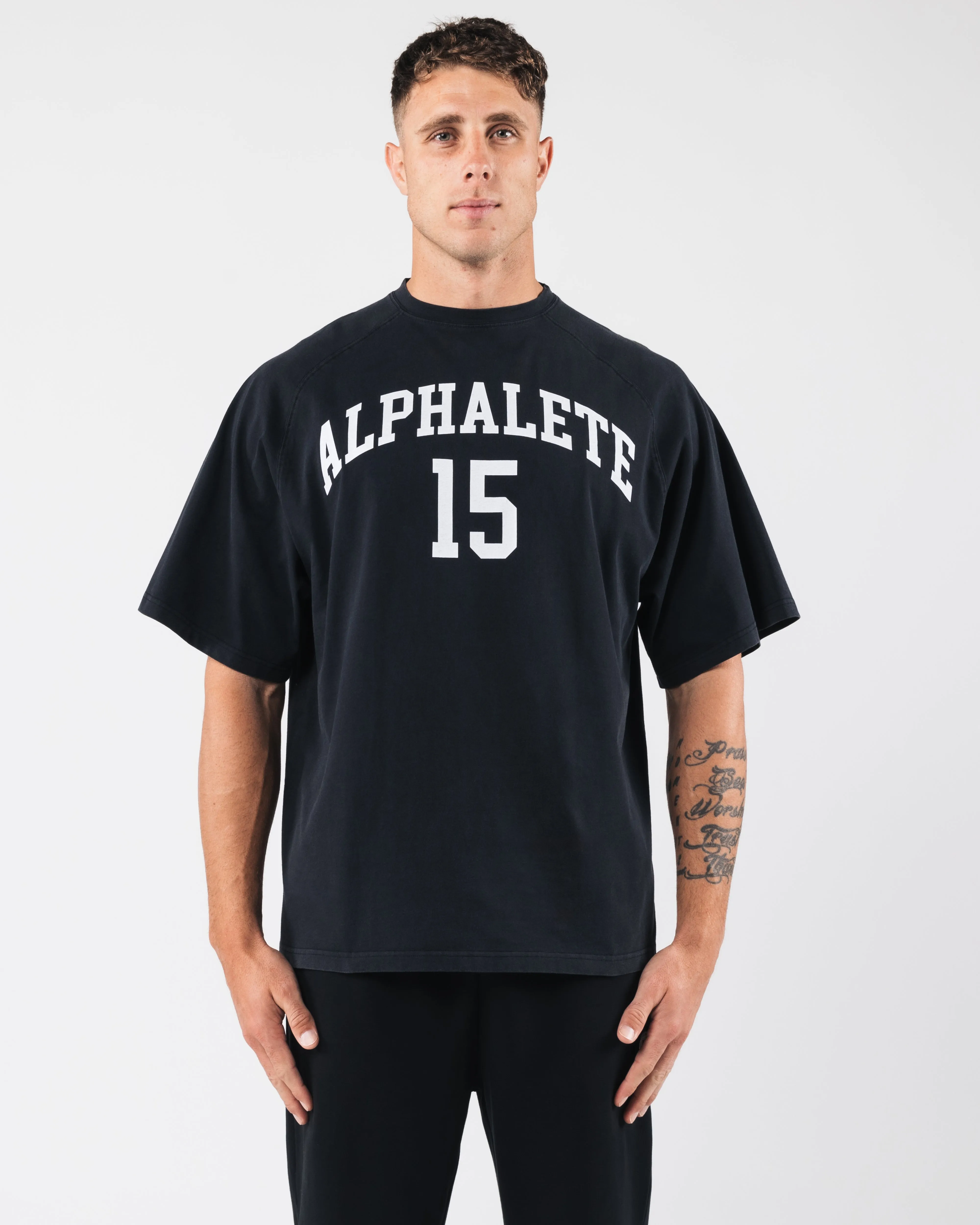 League Box Tee - Black sold by Alphalete