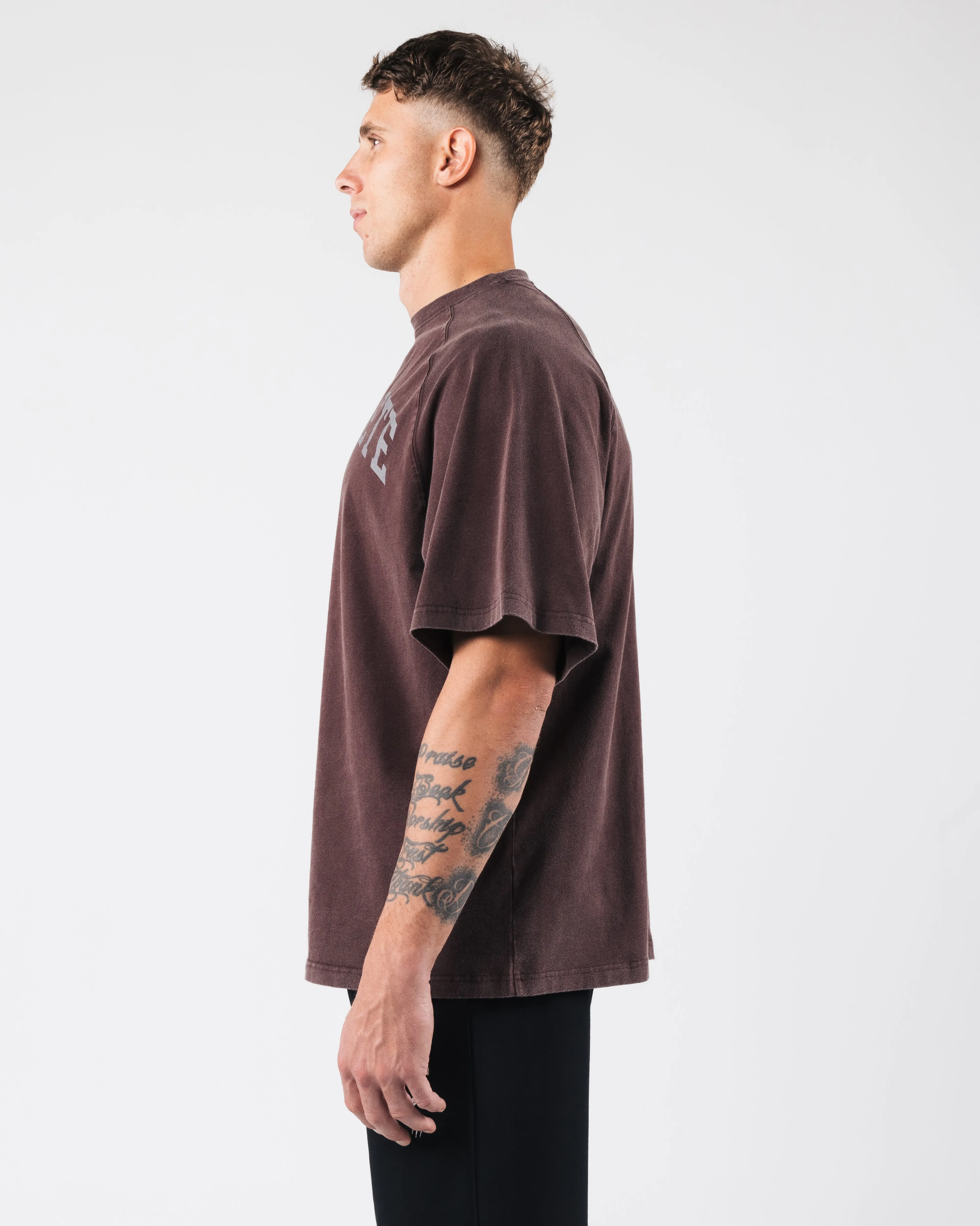 League Box Tee - Deep Mauve sold by Alphalete product image thumbnail 3