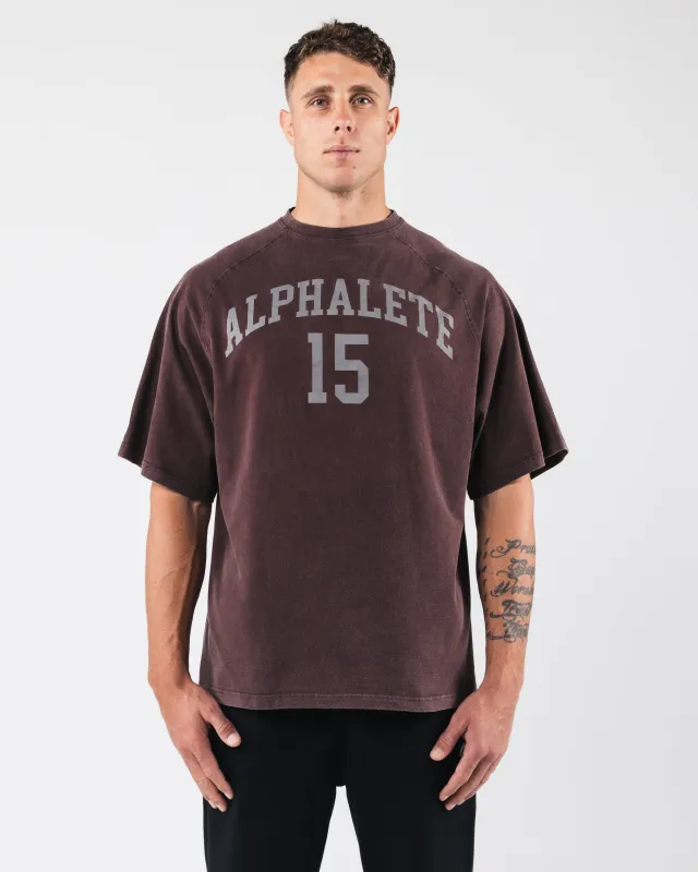 League Box Tee - Deep Mauve sold by Alphalete