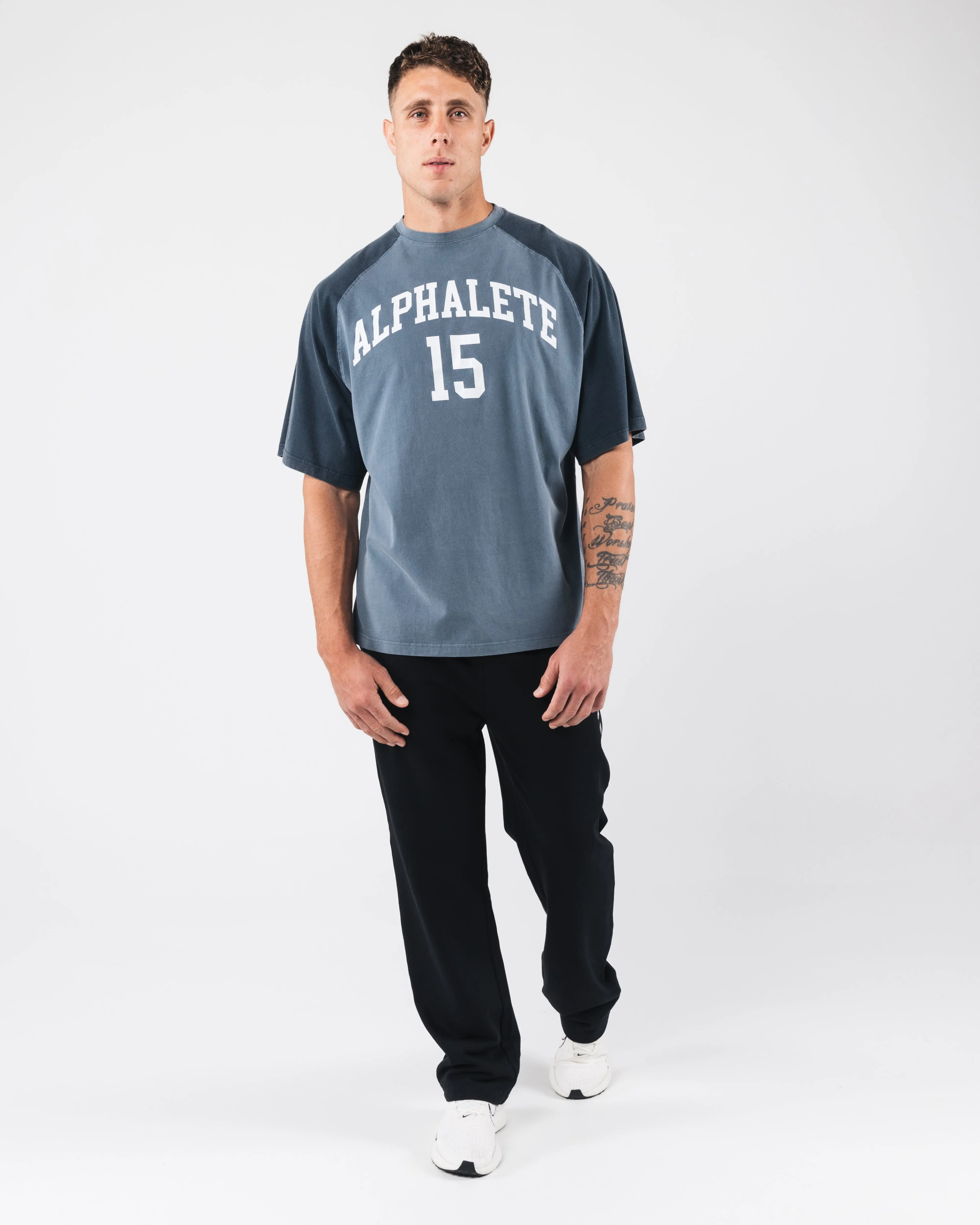 League Box Tee - Marine sold by Alphalete product image thumbnail 2