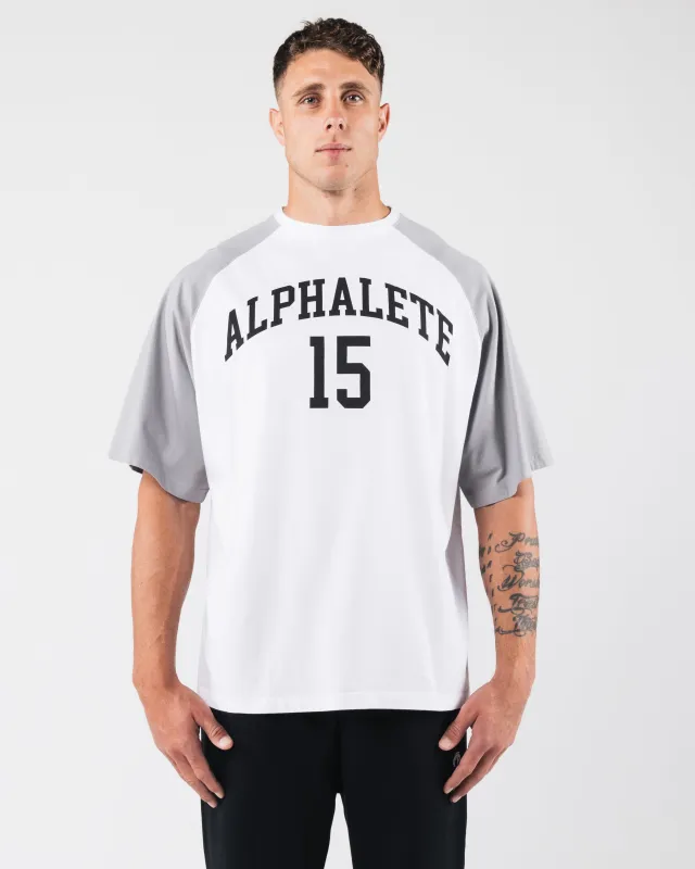 League Box Tee - White sold by Alphalete