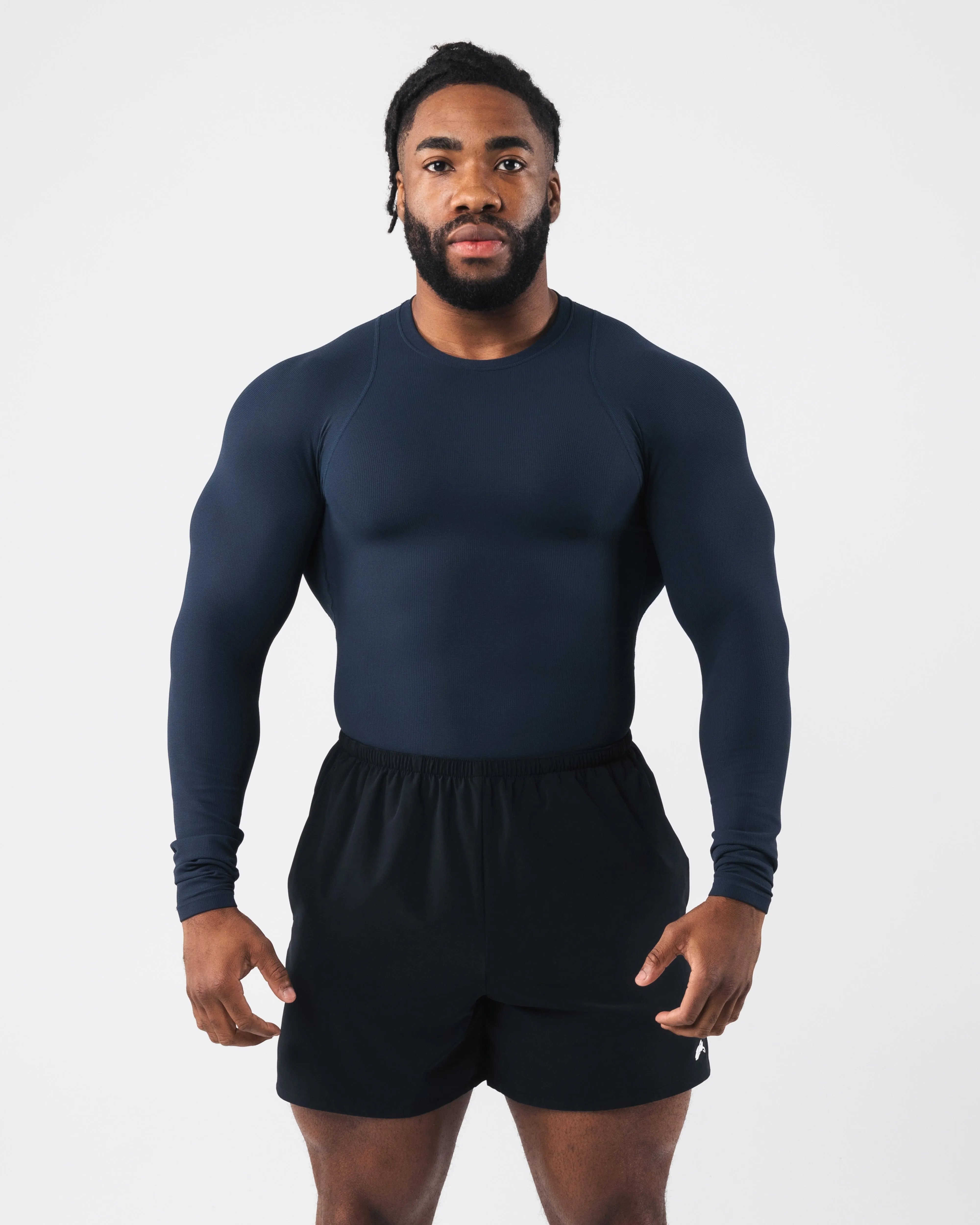 Power Long Sleeve - Deep Navy sold by Alphalete