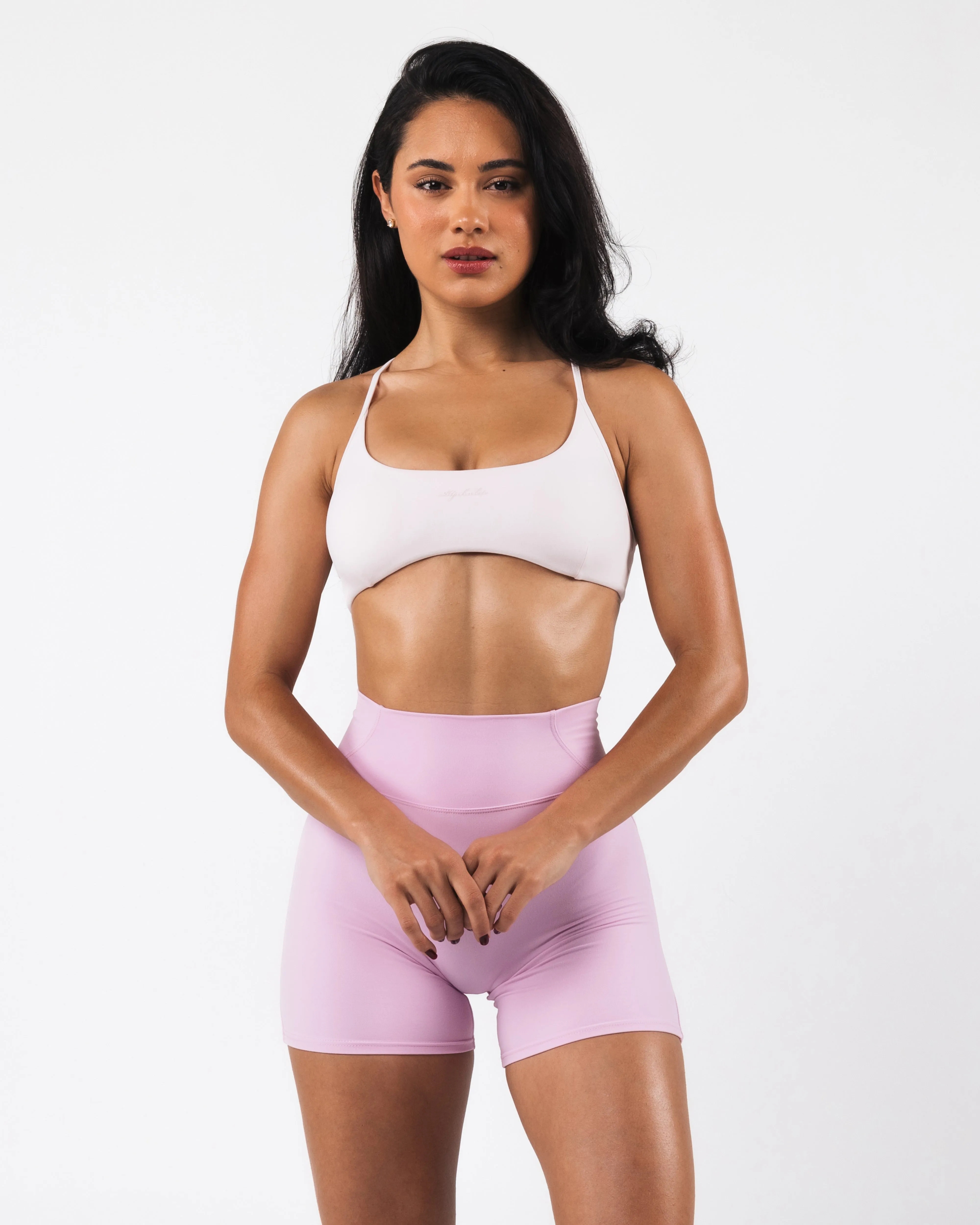 Aura Strappy Bra - Tea Rose sold by Alphalete