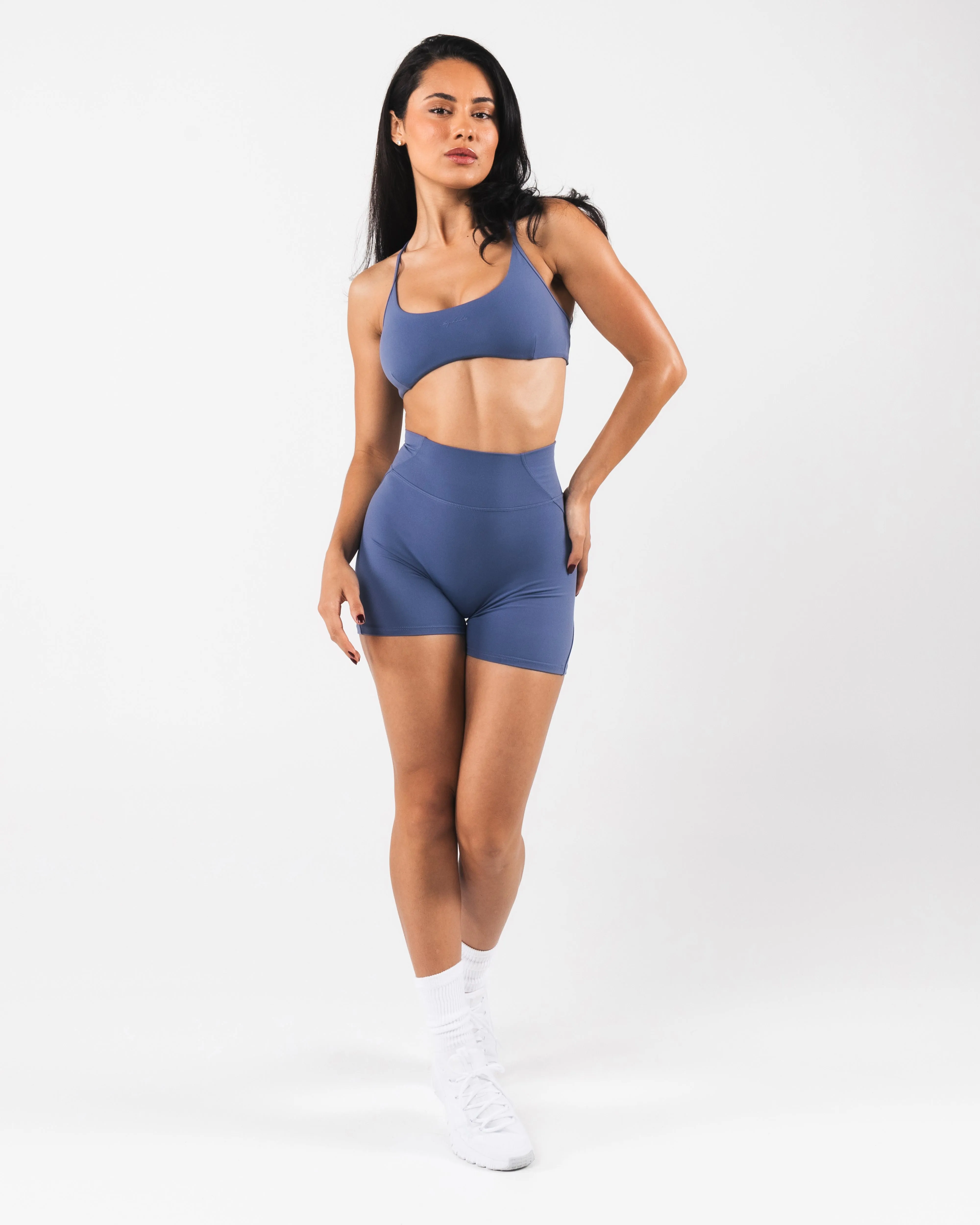 Aura Strappy Bra - Dusty Blue sold by Alphalete product image thumbnail 3