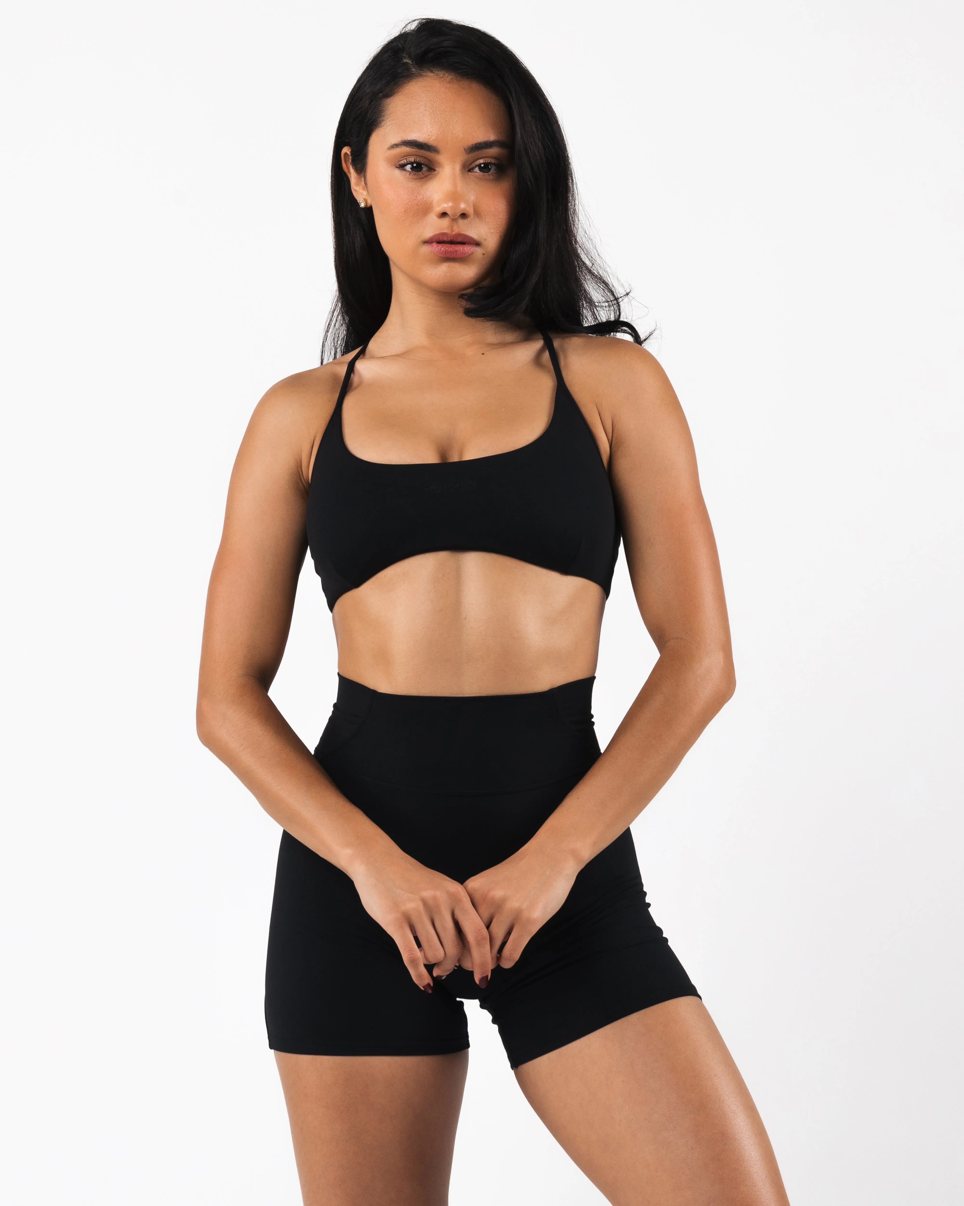 Aura Strappy Bra - Onyx sold by Alphalete