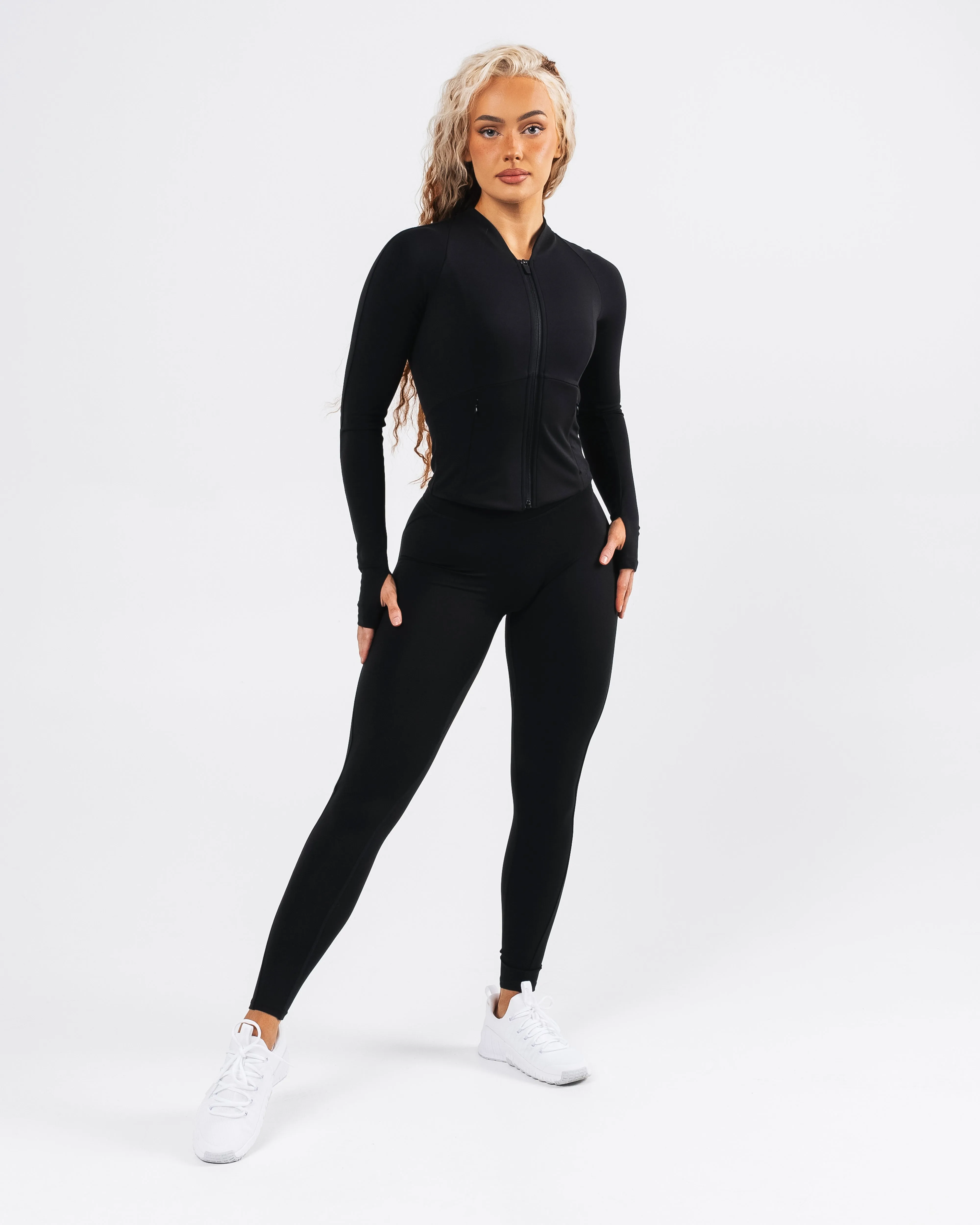 Aura Sculpt Jacket - Black sold by Alphalete product image thumbnail 2