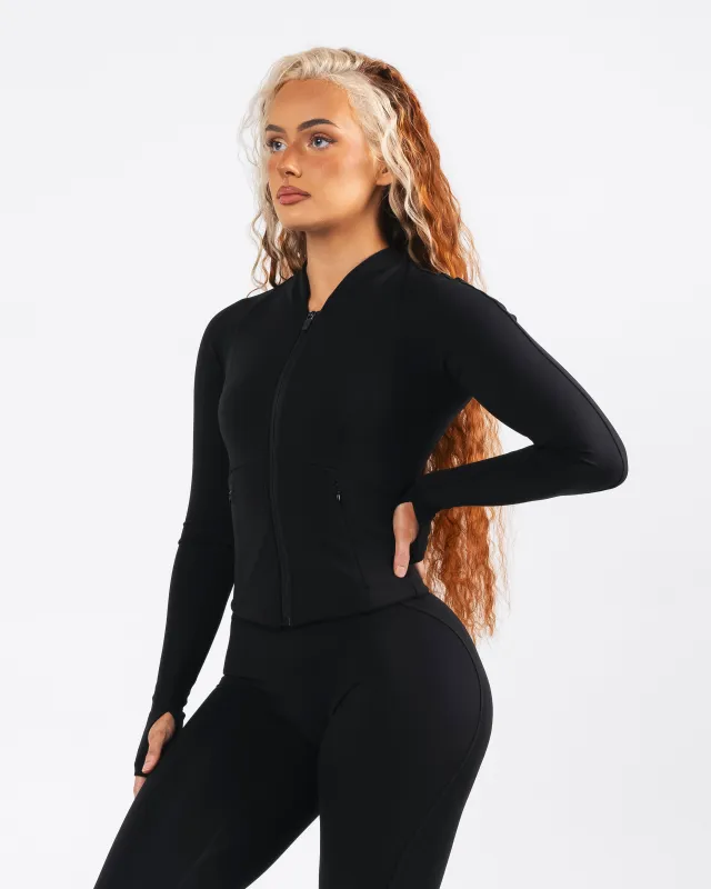 Aura Sculpt Jacket - Black sold by Alphalete
